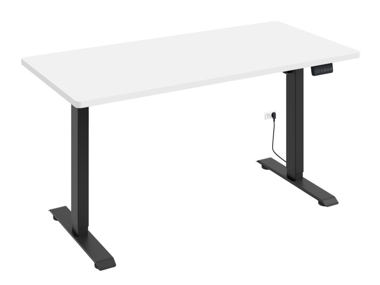 In hoogte verstelbaar bureau Buffalo 183 (Zwart)