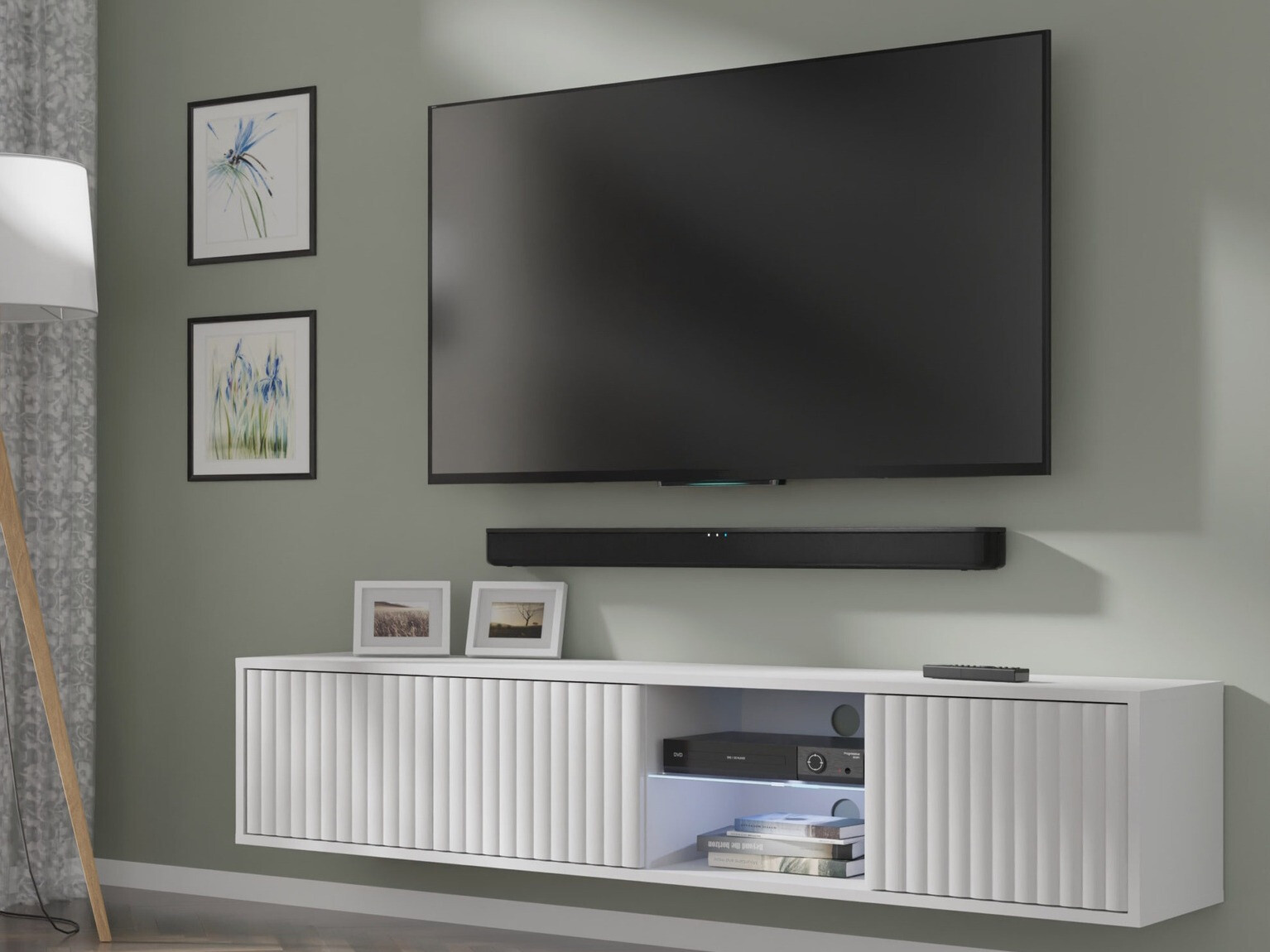 TV-meubel Buffalo 181 (Mat wit)