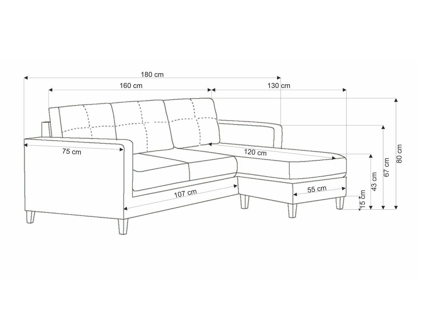 Gestoffeerde meubelset Houston 1825 (Grijs)