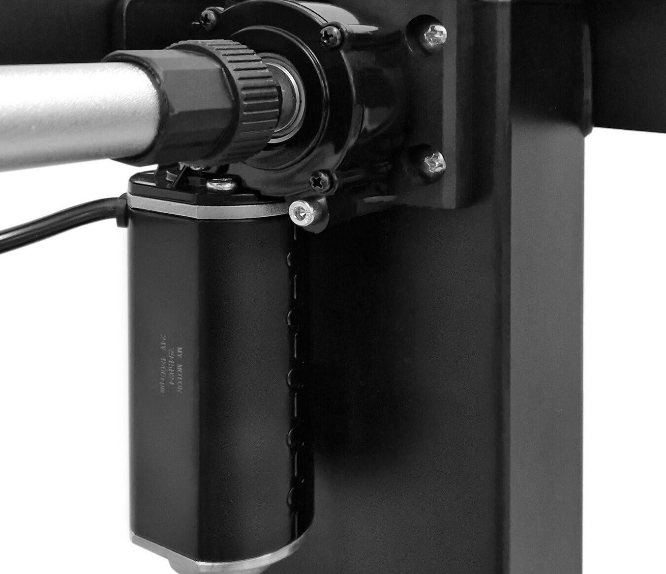 In hoogte verstelbaar bureau Buffalo 183 (Zwart)