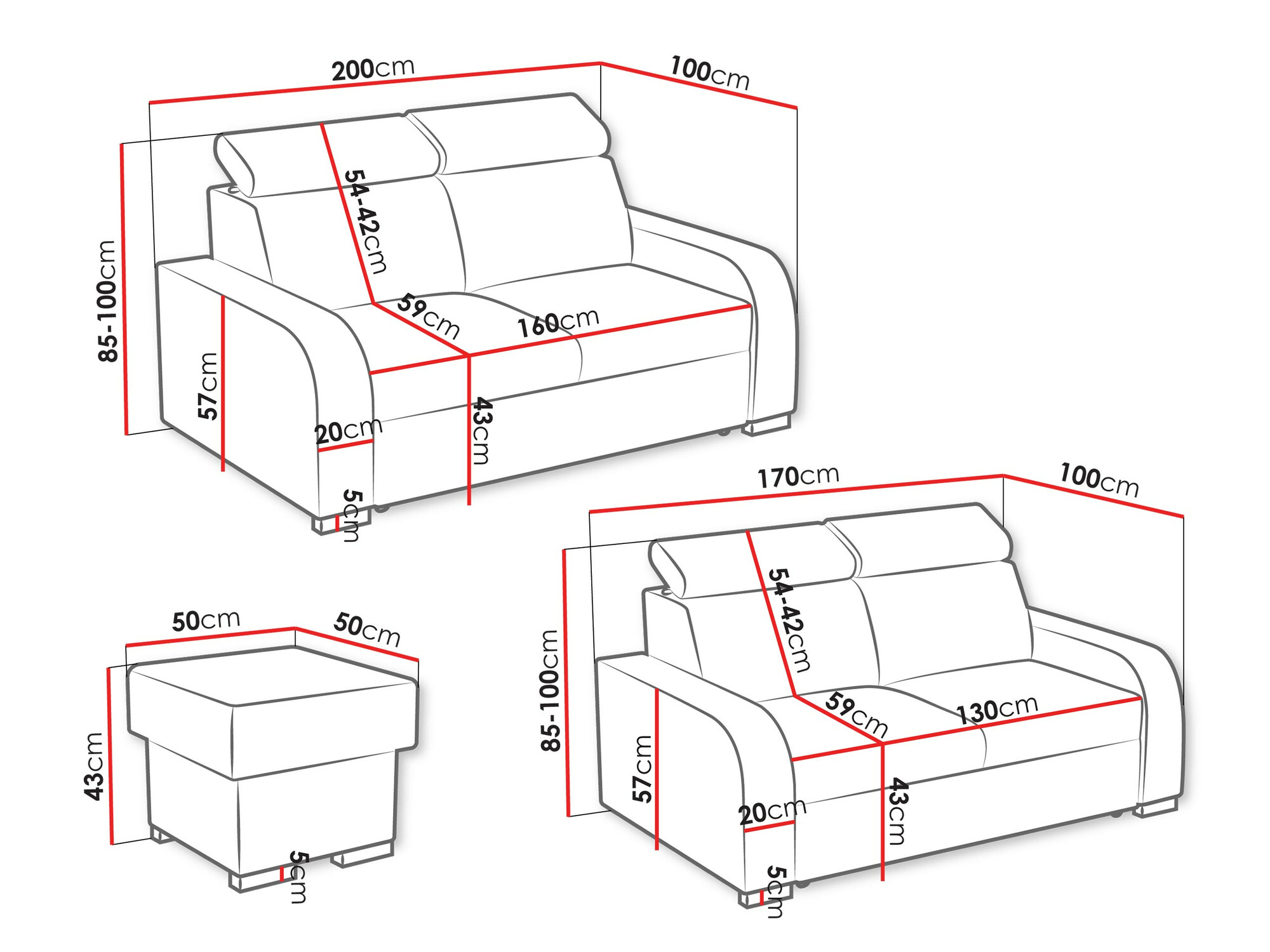 Gestoffeerde meubelset Etrcala 107 (Crown 16)