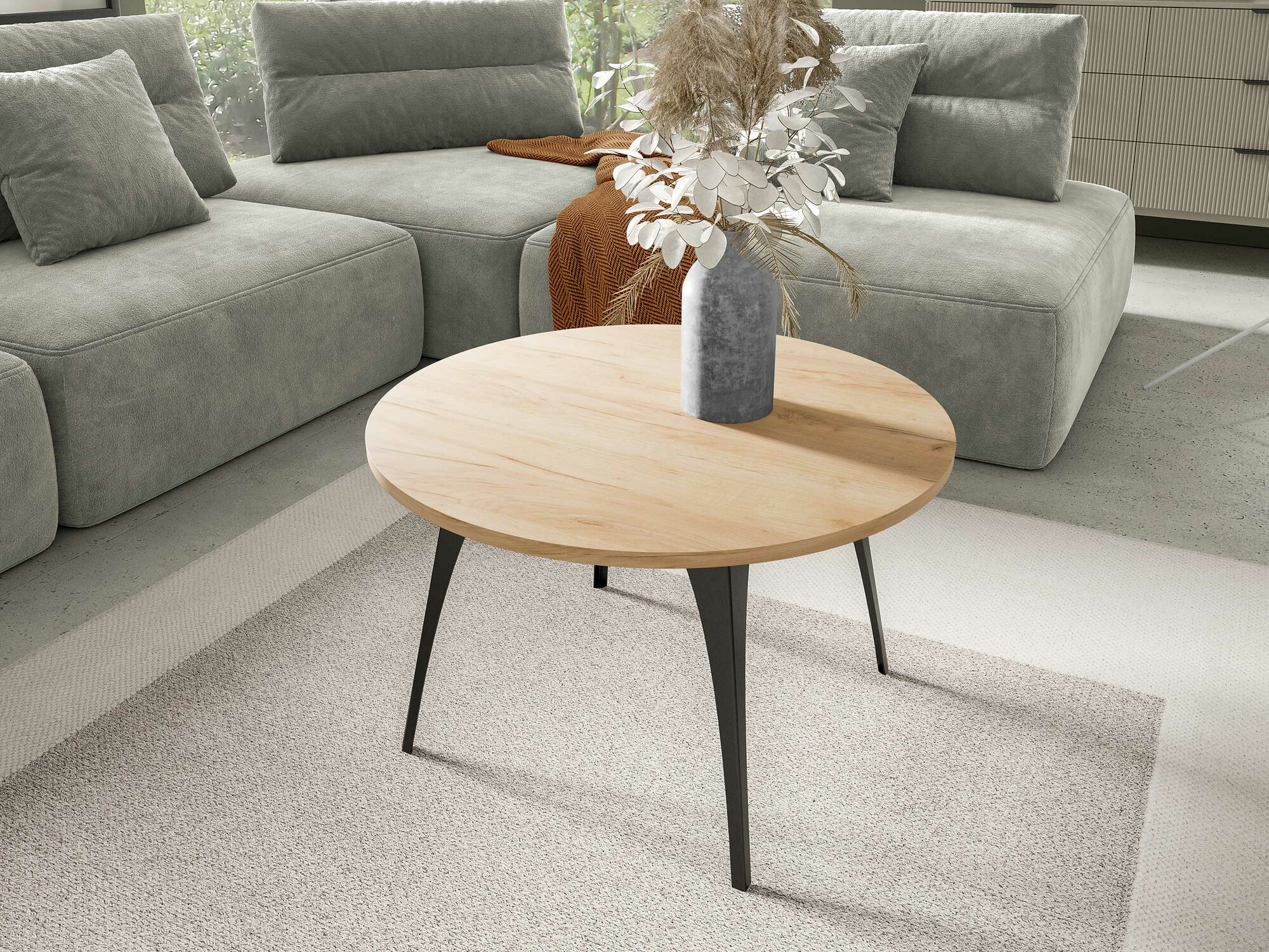 Salontafel Oswego 126 (Ambachtelijke gouden eik)