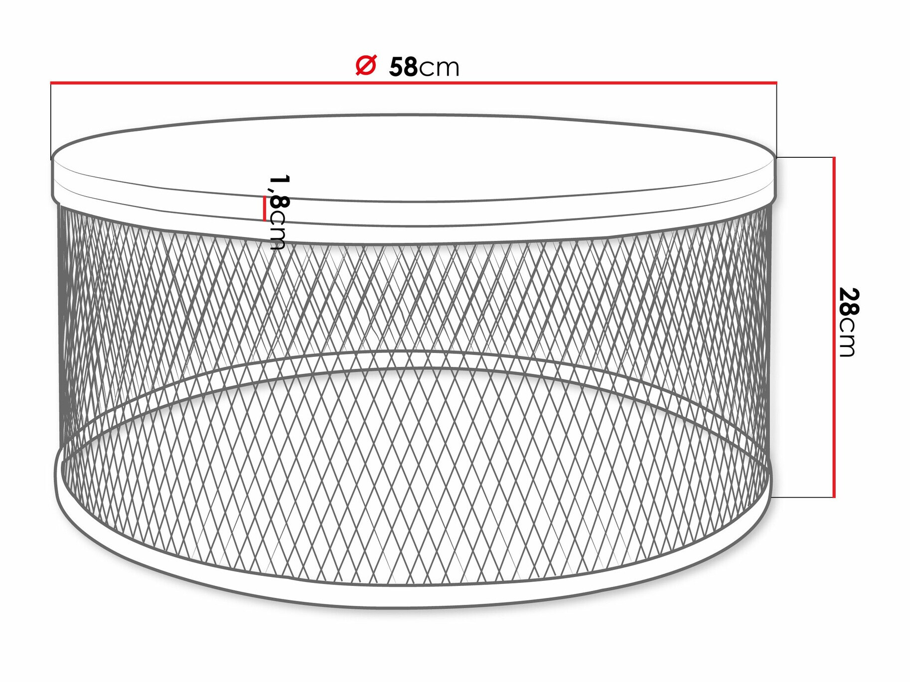 Salontafel Oswego 127 (Ambachtelijke gouden eik)