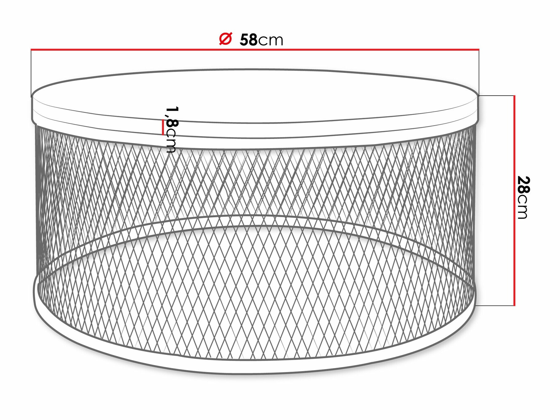Salontafel Oswego 127 (Wit)