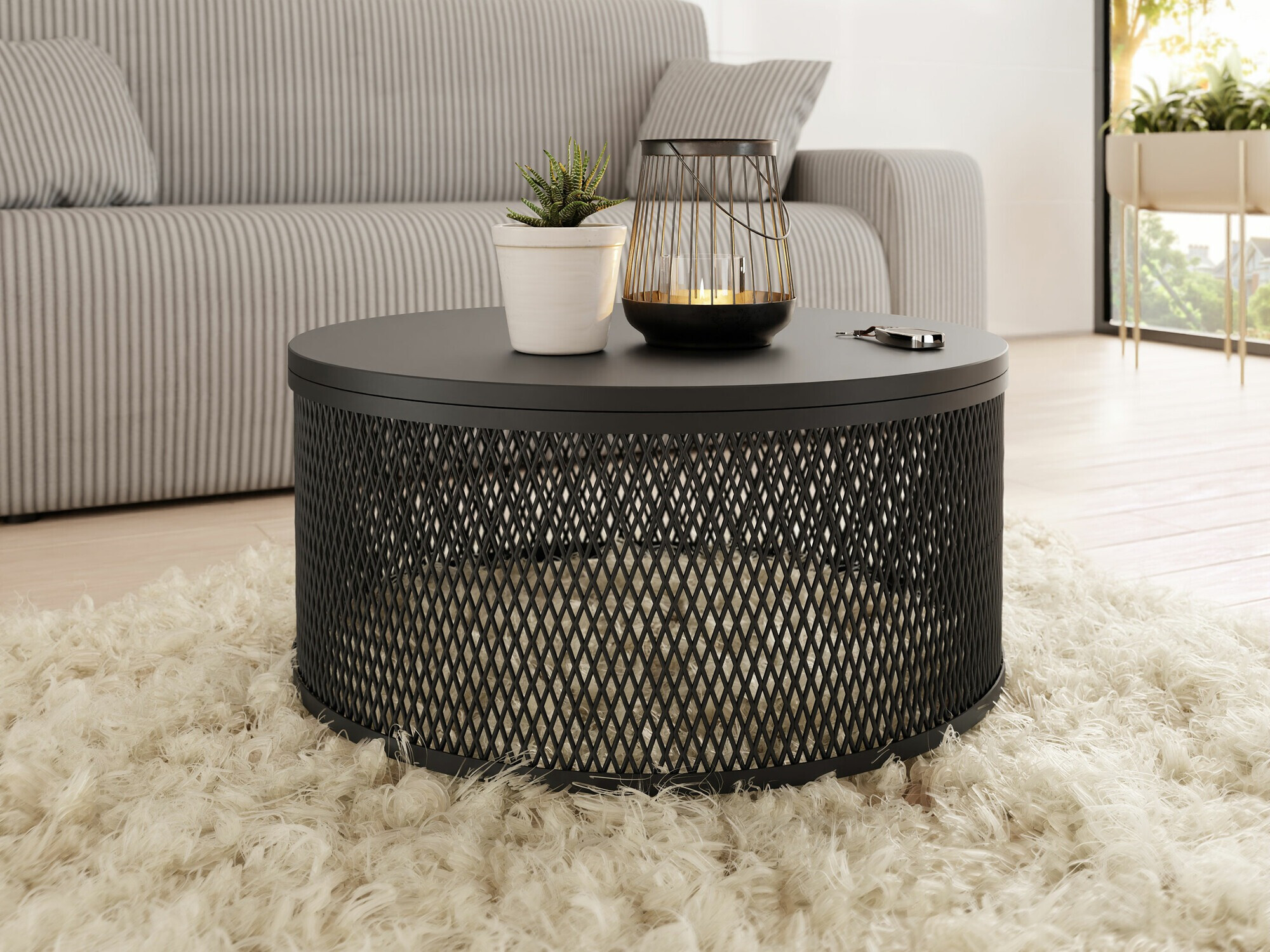 Salontafel Oswego 127 (Zwart)