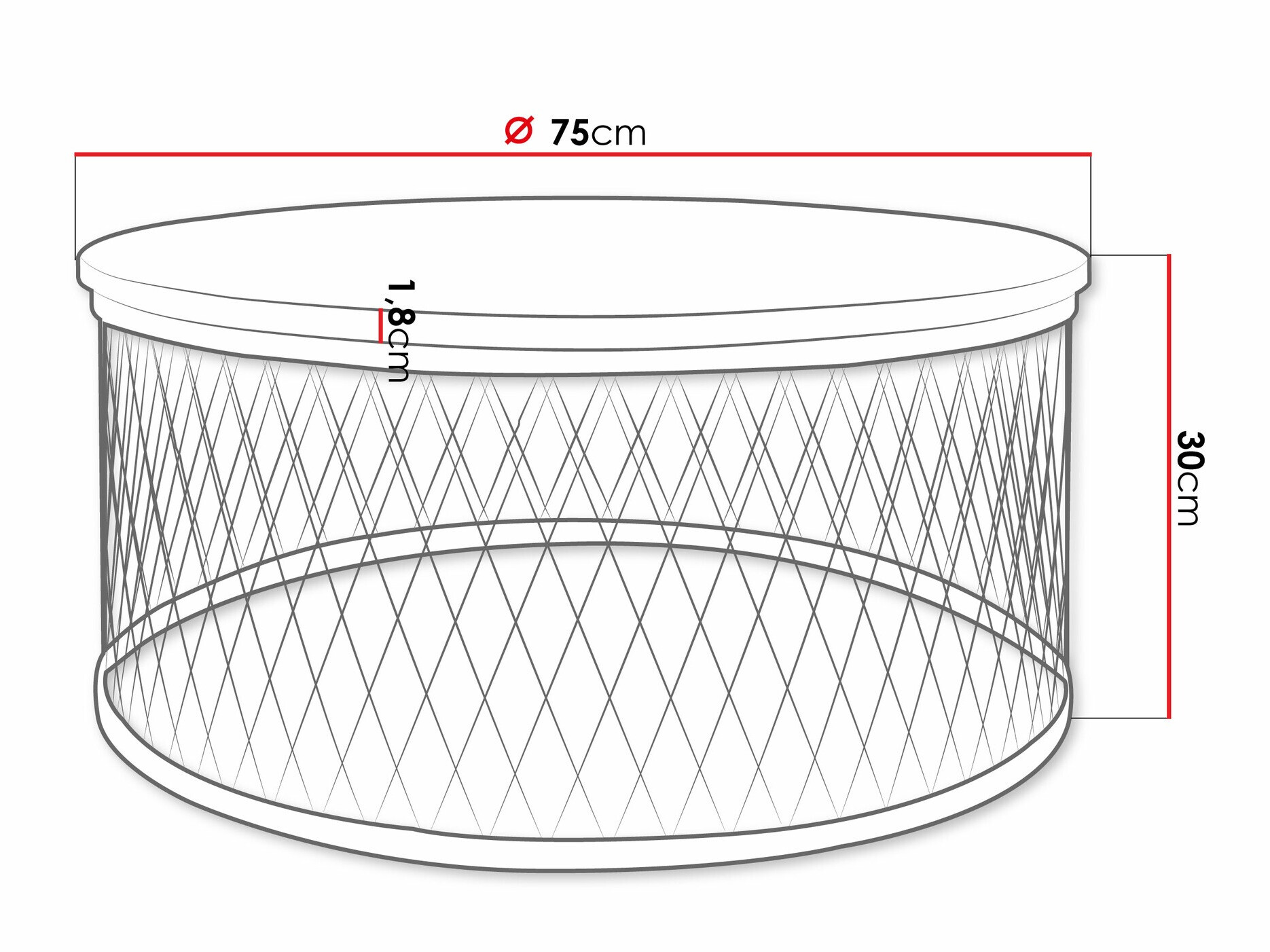 Salontafel Oswego 128 (Ambachtelijke gouden eik)