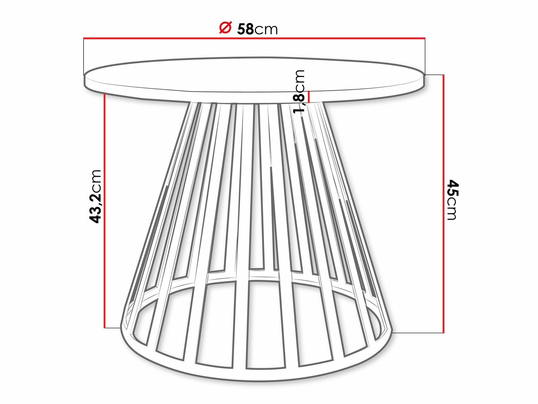 Salontafel Oswego 130 (Zwart)