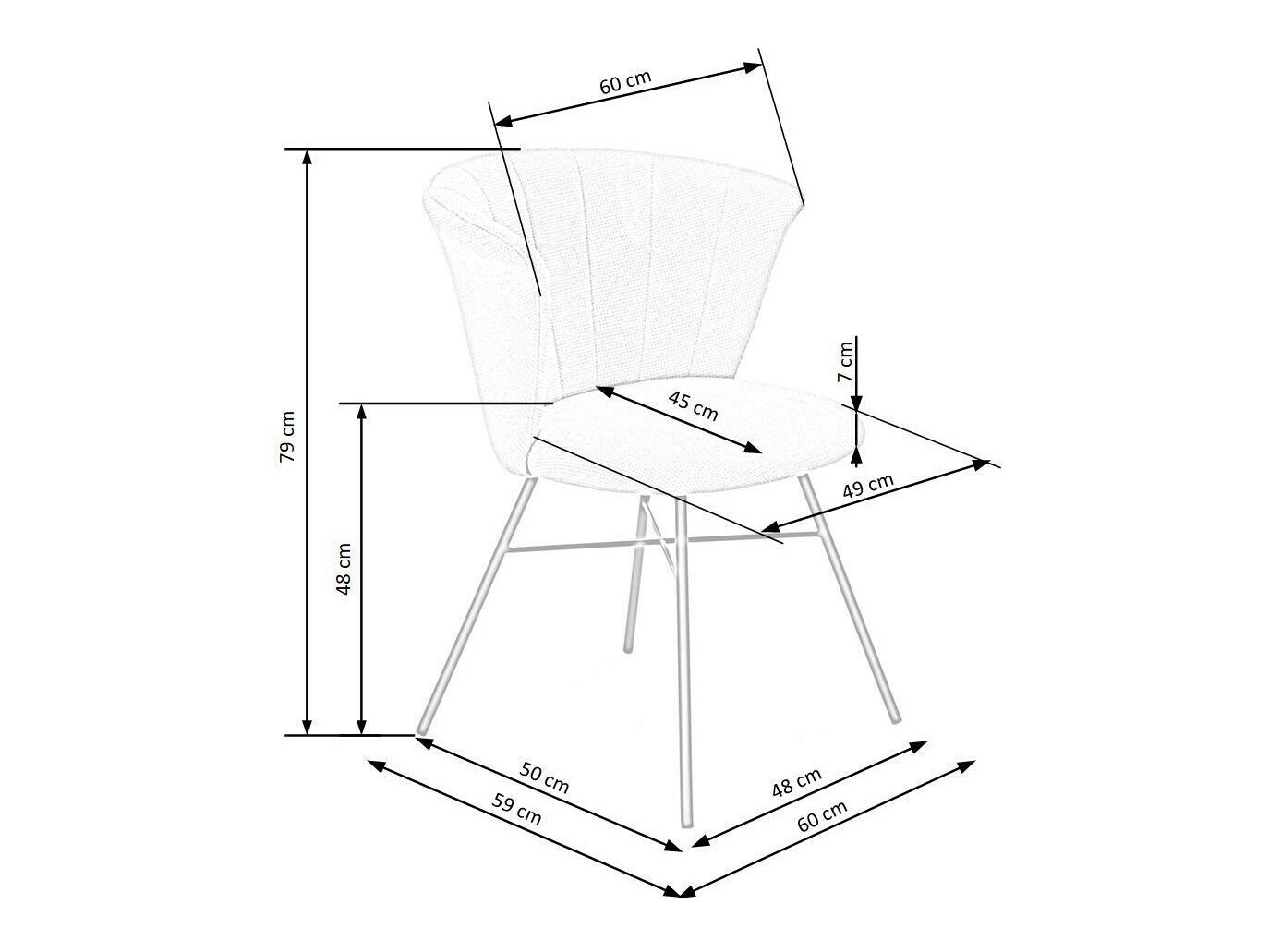 Stoel Houston 1282 (Beige)