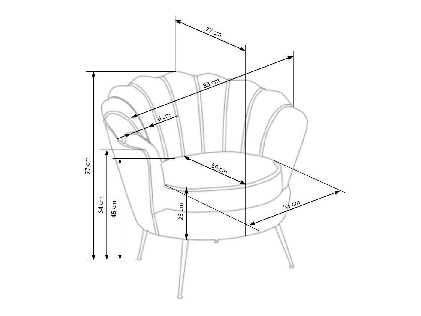 Fauteuil Houston 828 (Roze)