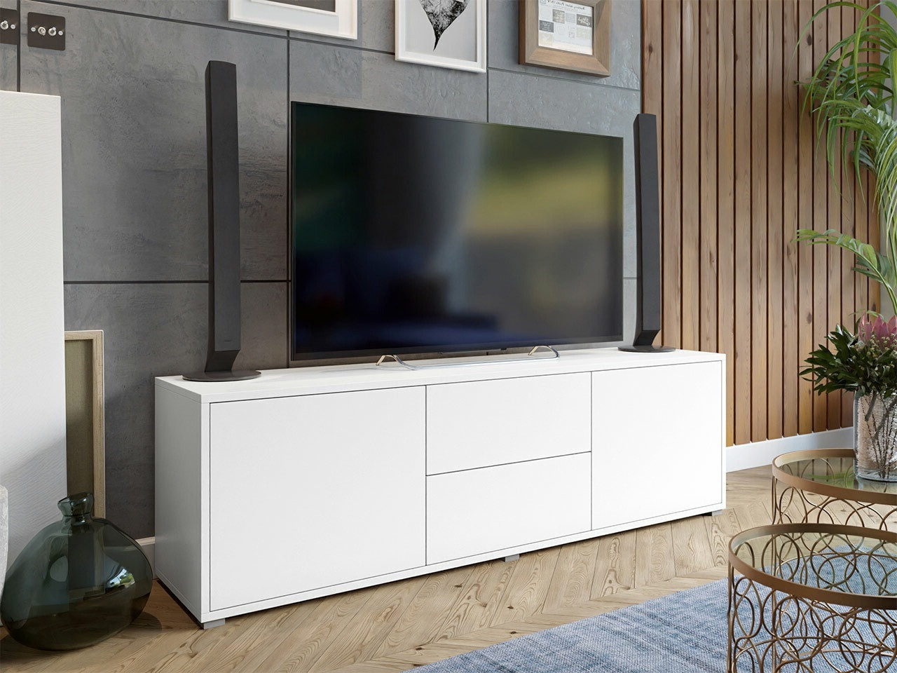 TV-meubel Comfivo Fersoe 109 (Wit)