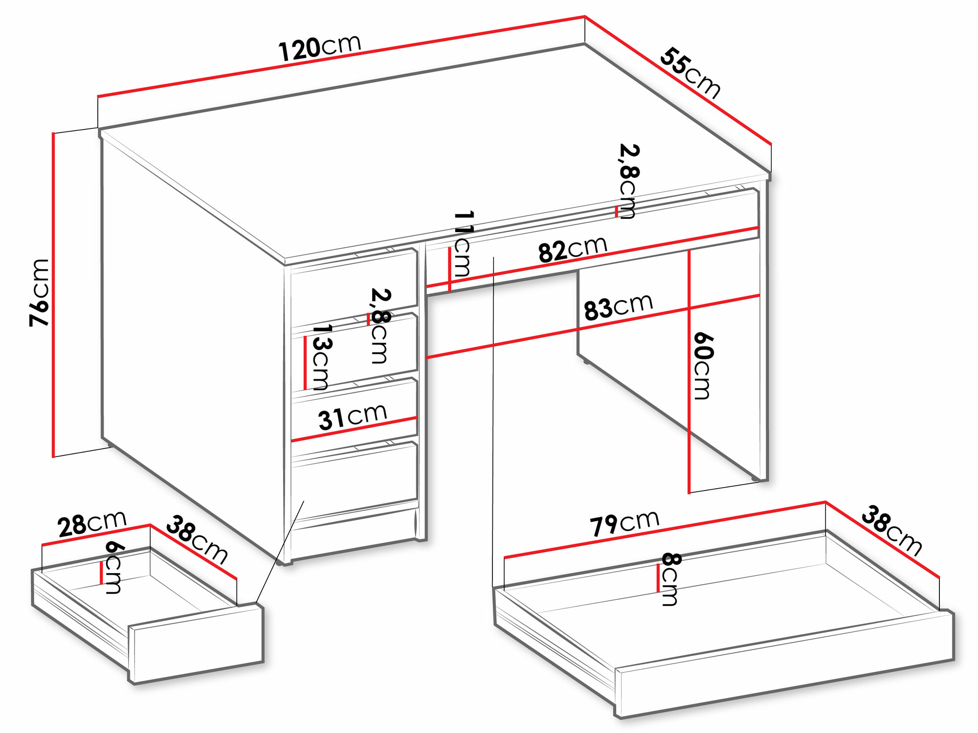 Bureau Comfivo Terros I (Beige)