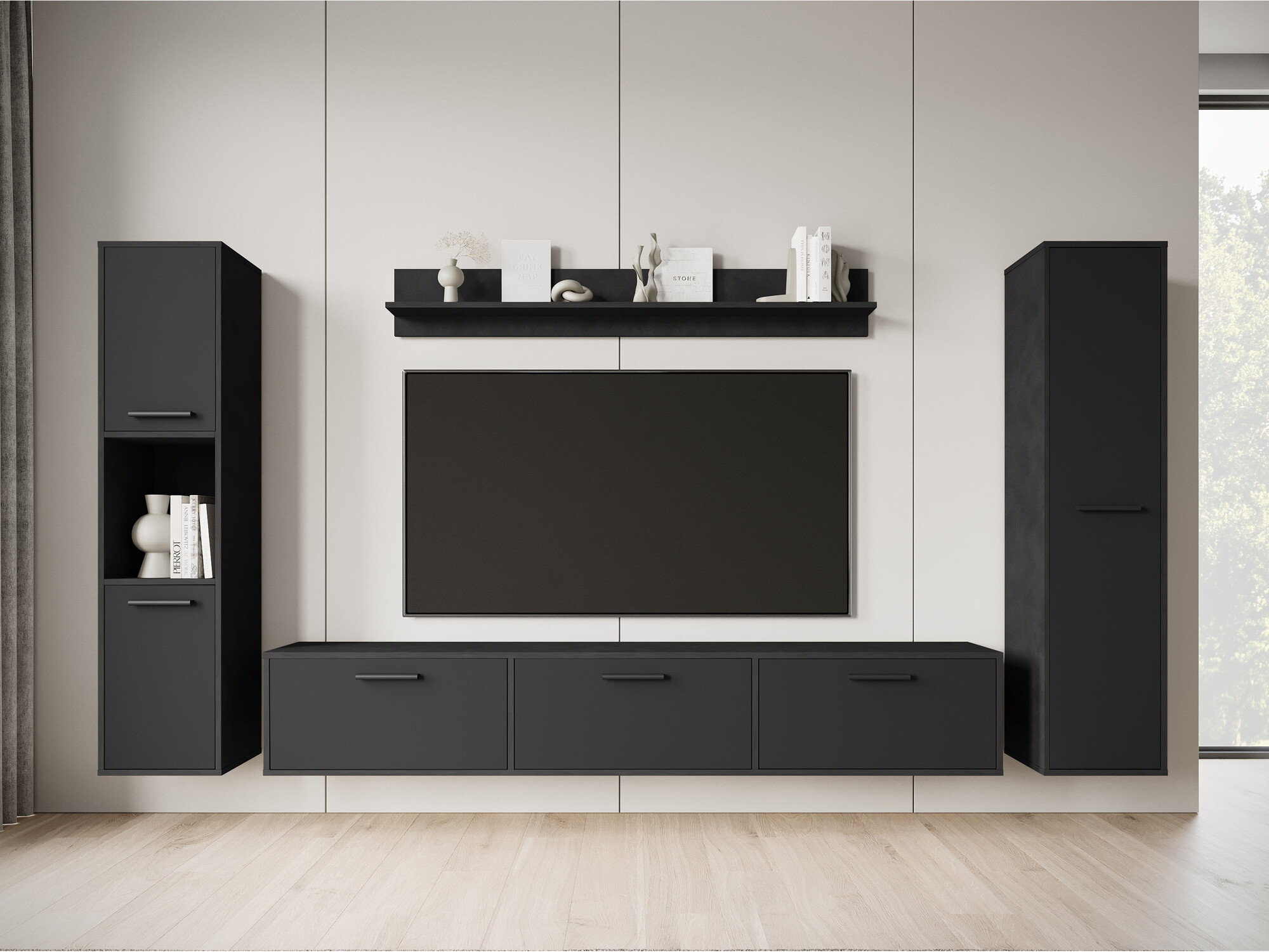 Woonkamerset Sarasota 175 (Grafiet)