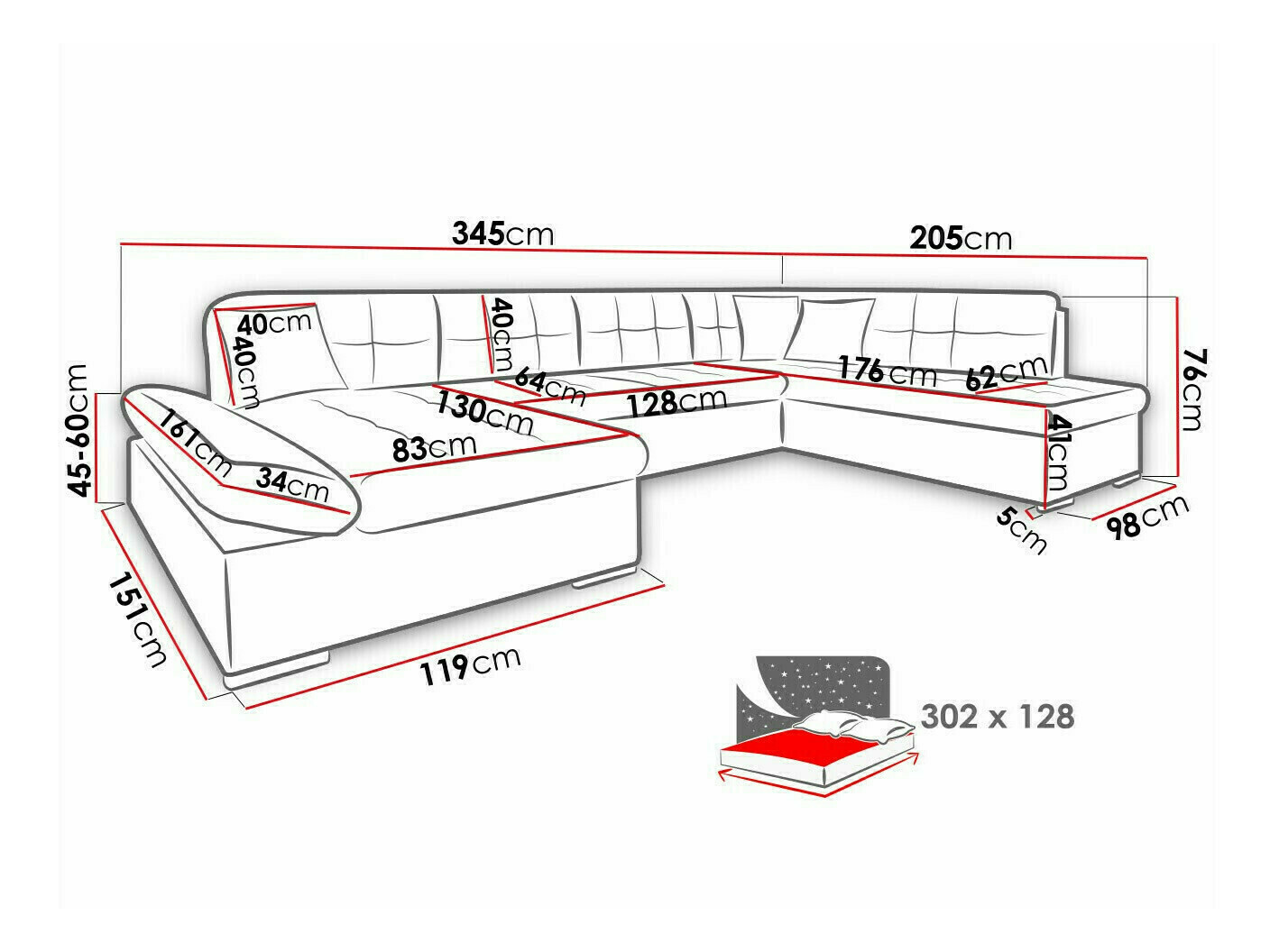 Hoekbank Comfivo 150 (Flow 22)