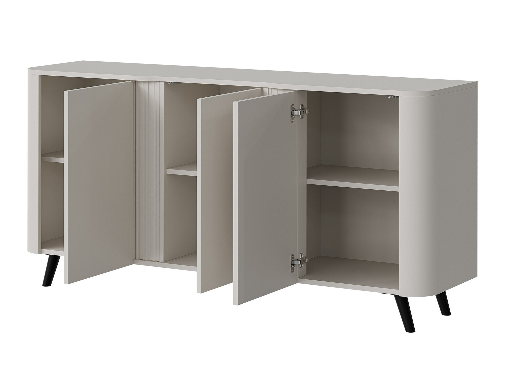 Dressoir Modus (Zwart + Notenhout)