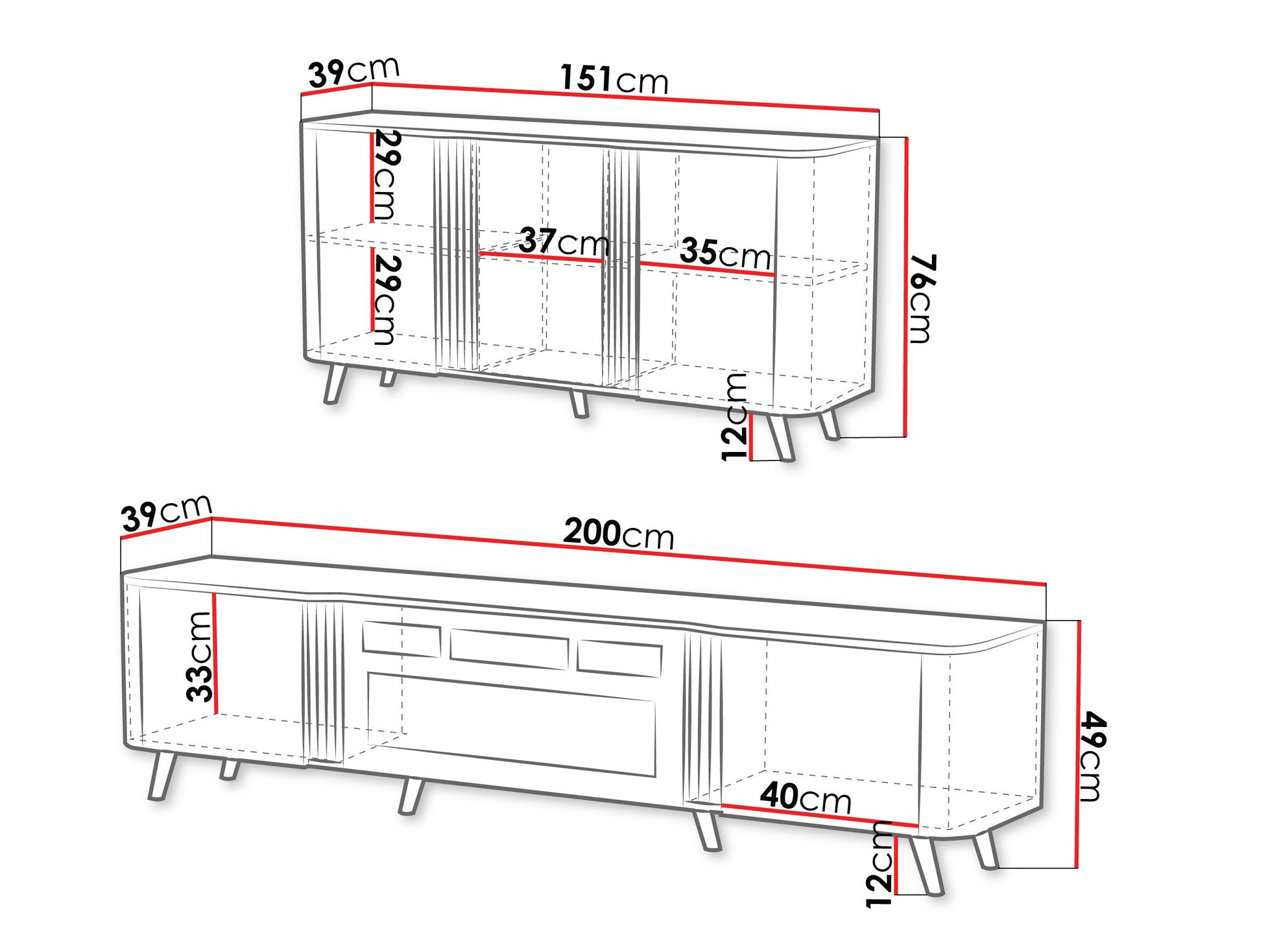 Woonkamerset Charlotte 204 (Kasjmier + Zwart)