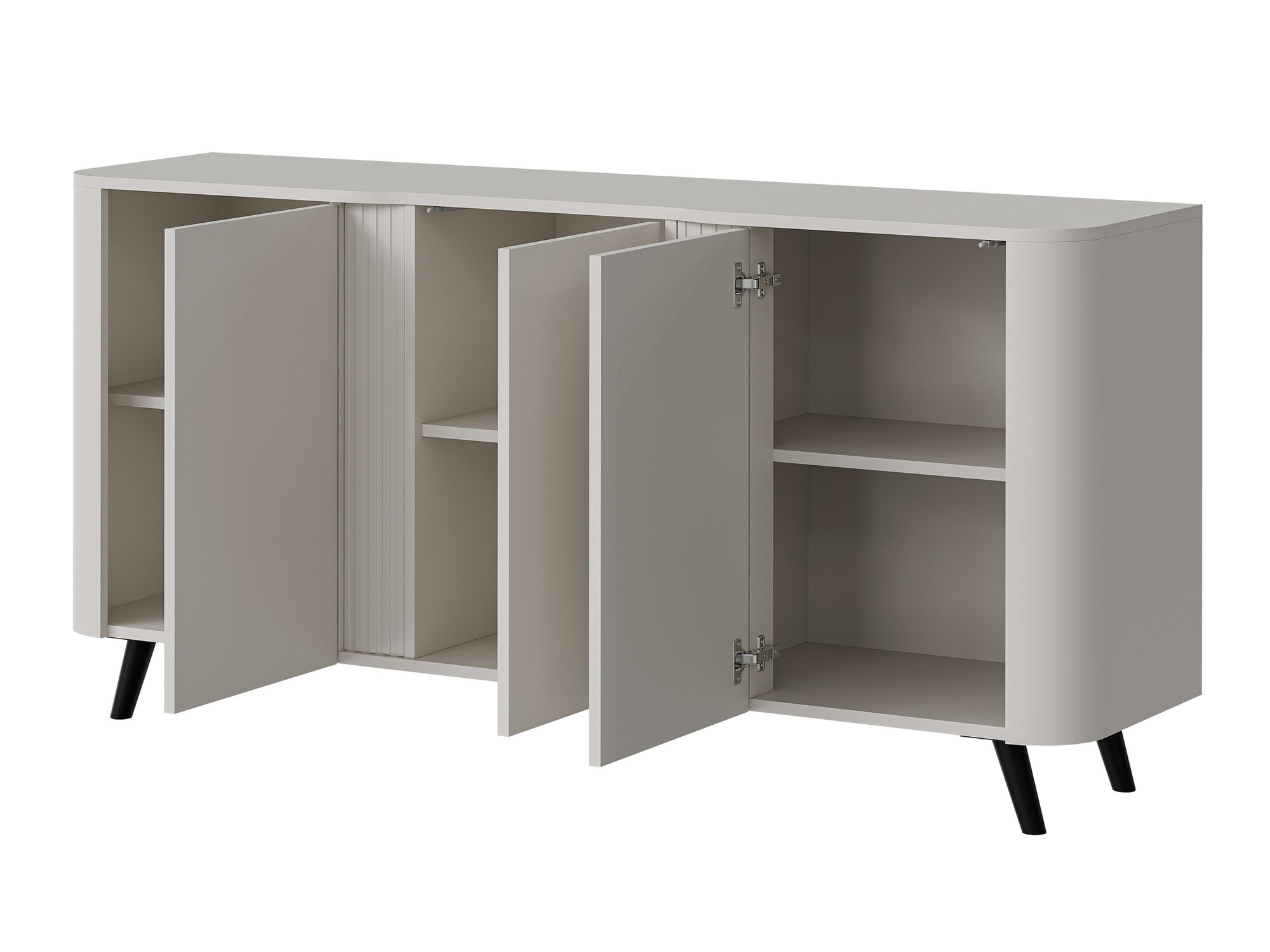 Woonkamerset Charlotte 204 (Zwart + Zwart marmer)