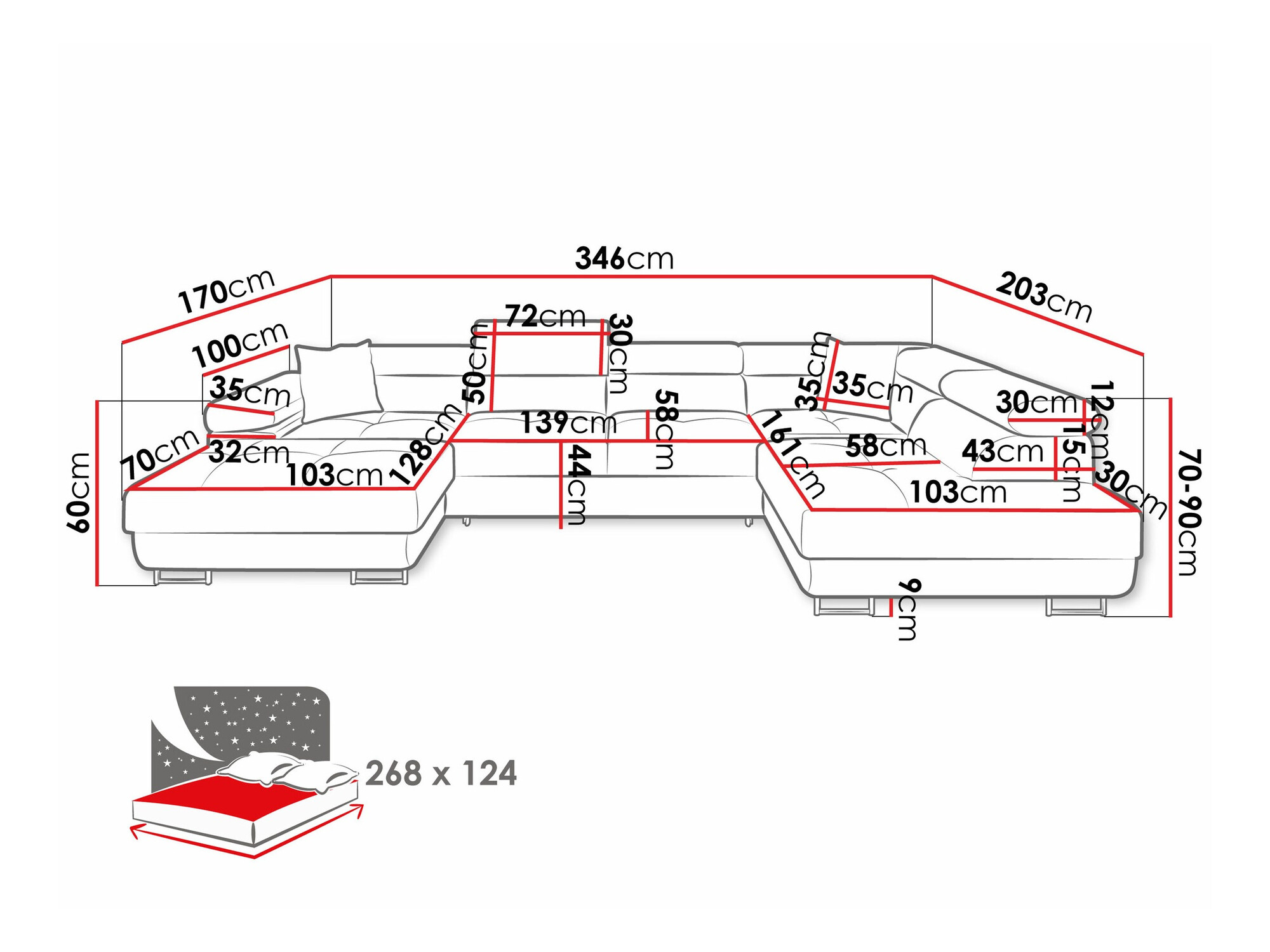 Hoekbank Comfivo Eliferu 103 (Flow 06)