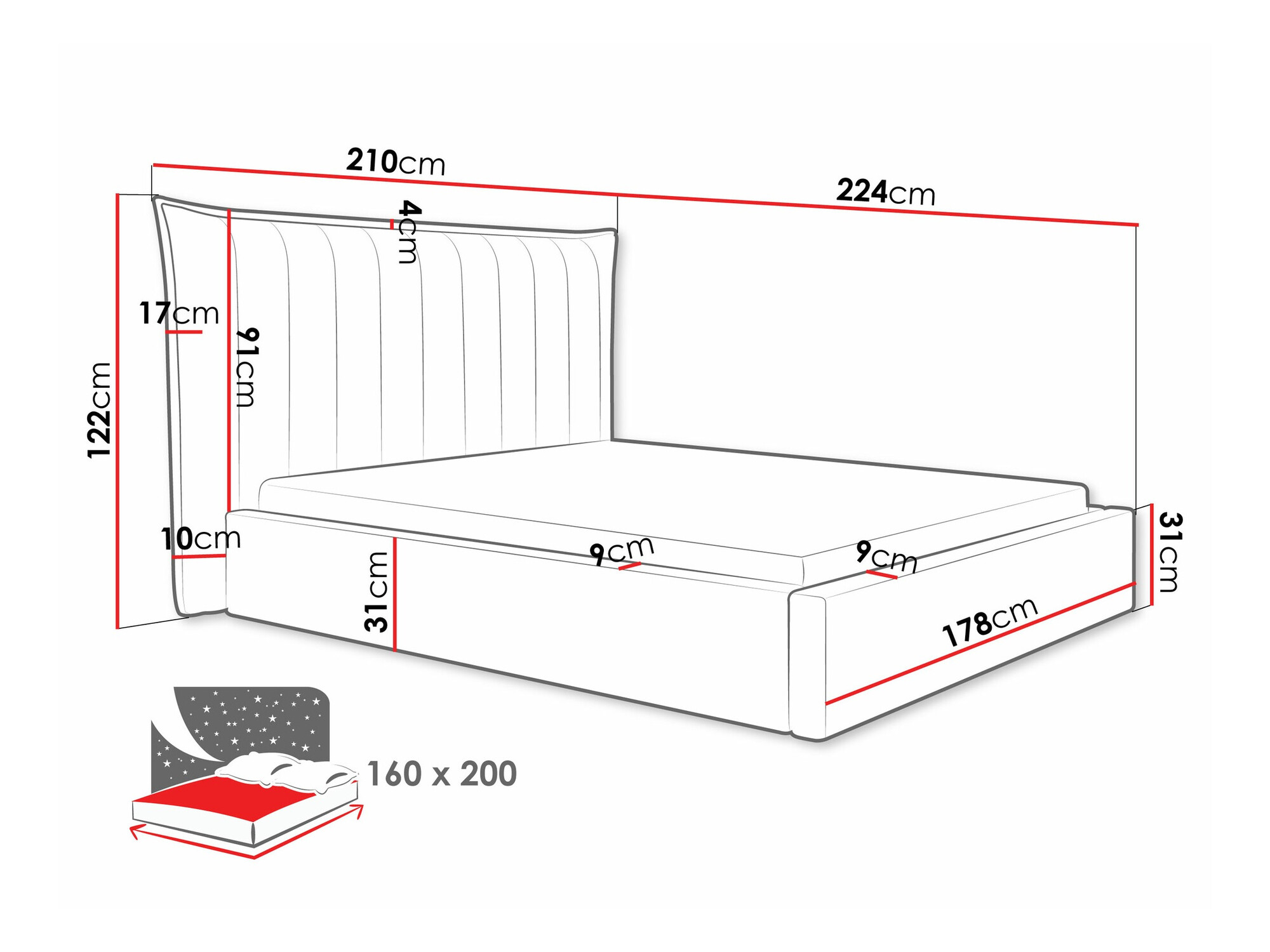 Bed Comfivo 382 (Kronos 07)