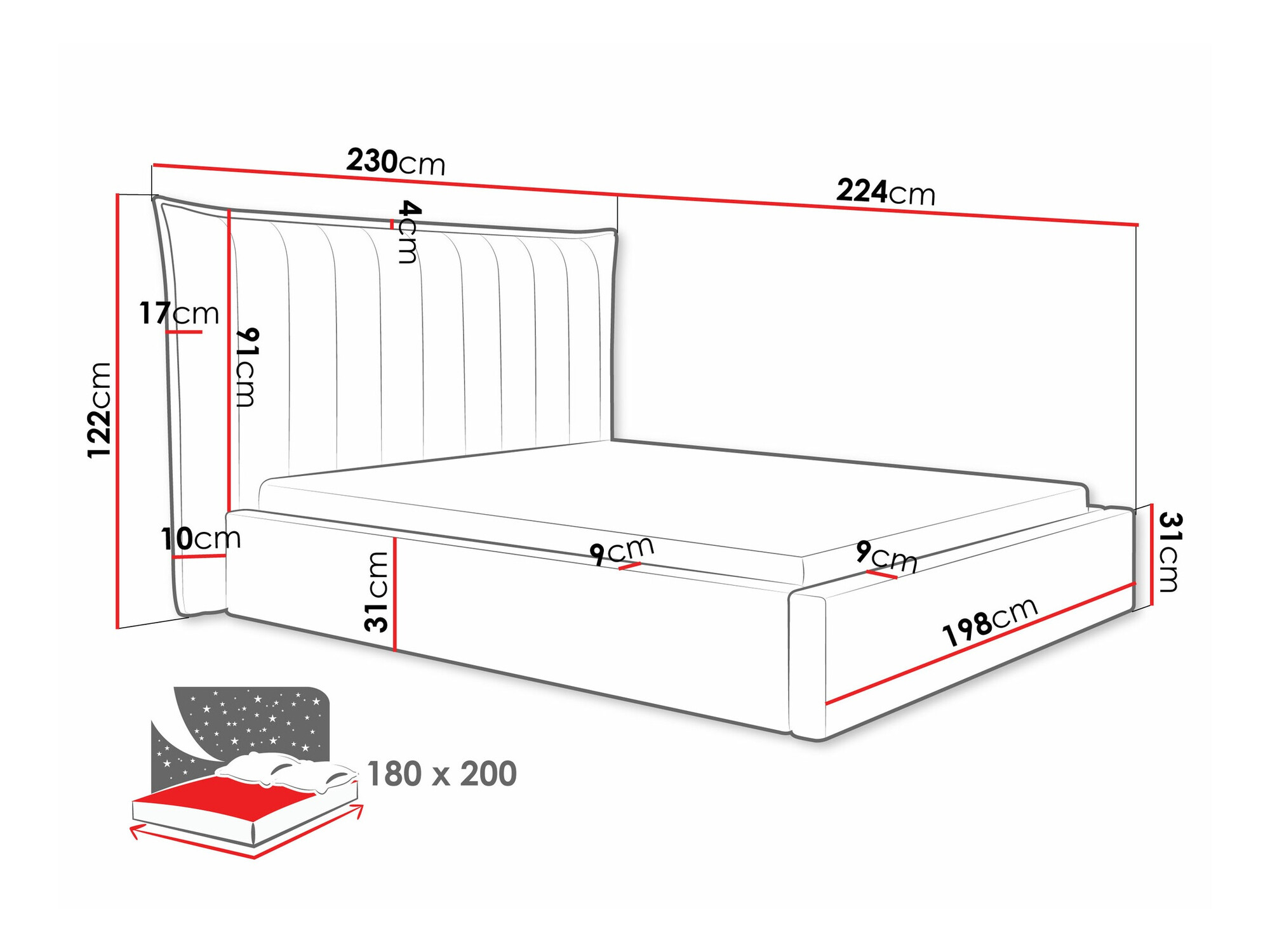 Bed Comfivo 382 (Kronos 09)