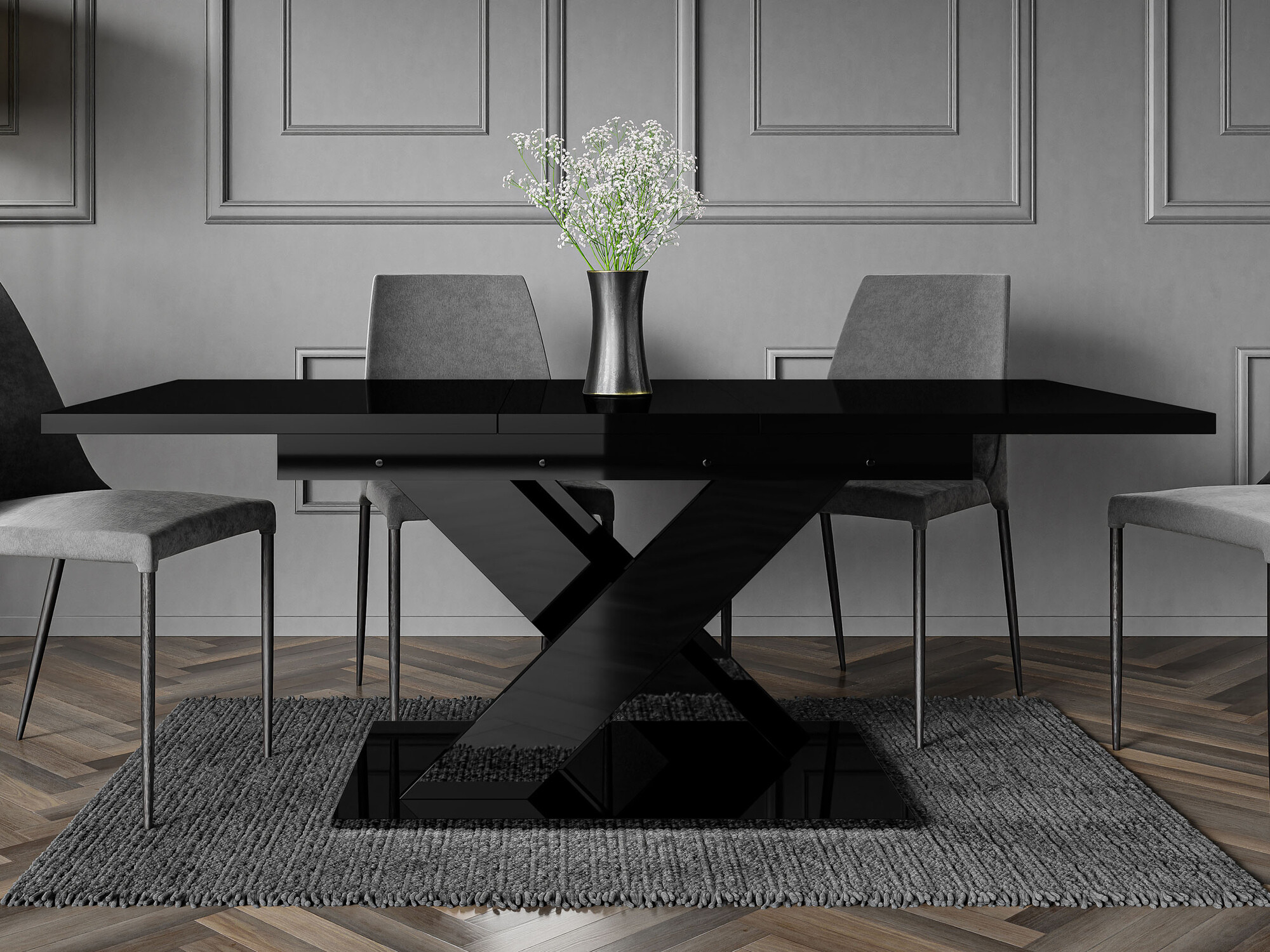 Tafel Decium (Glanzend zwart)
