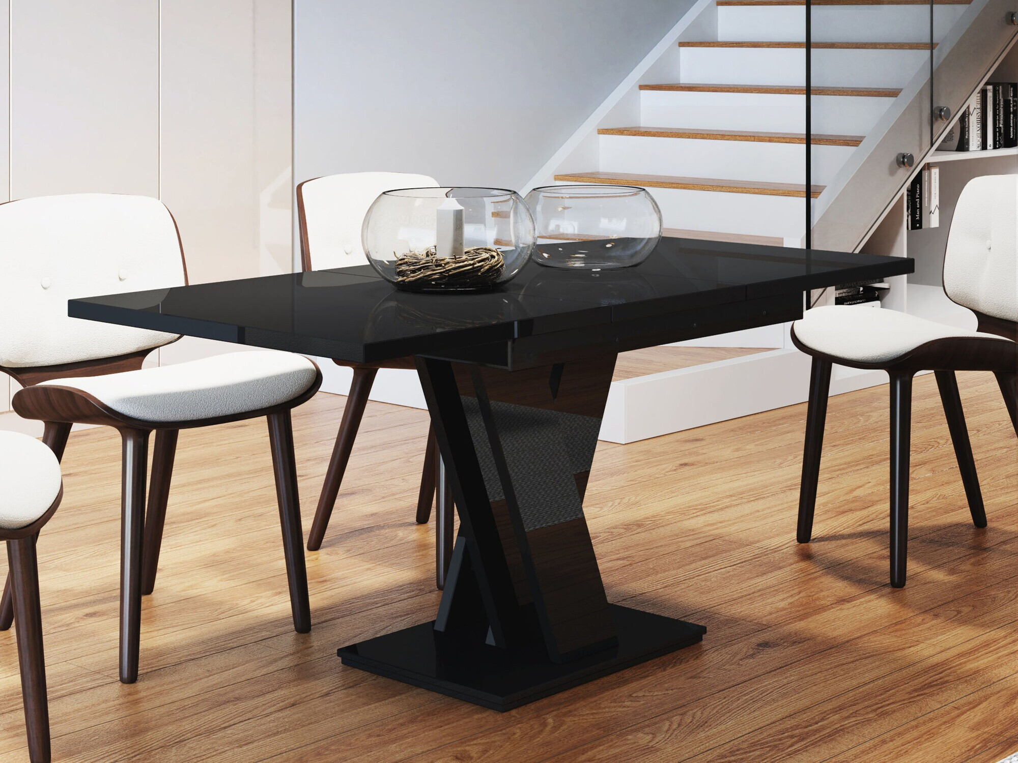 Tafel Musus (Glanzend zwart)