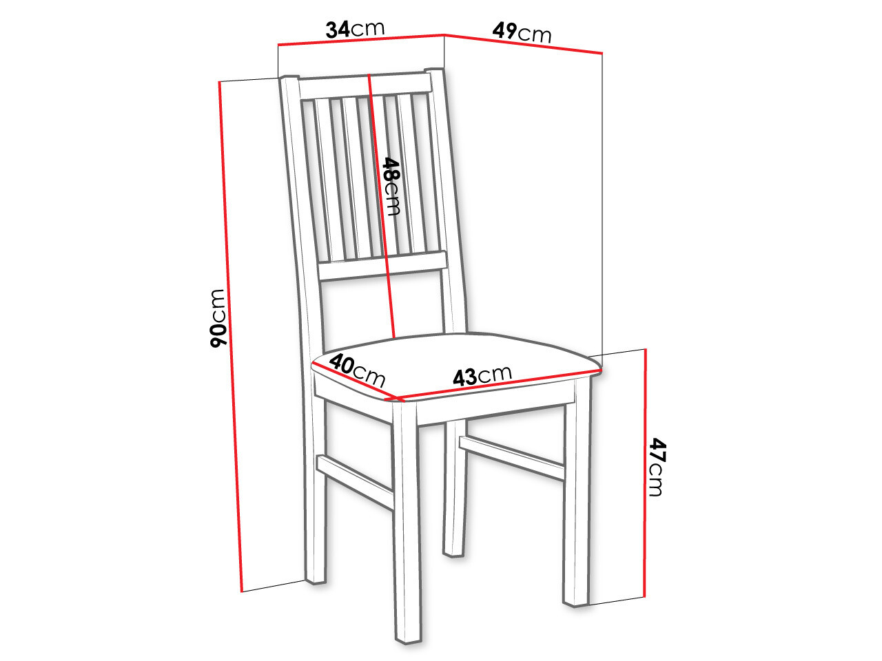 Stoel Victorville 170 (Zwart)