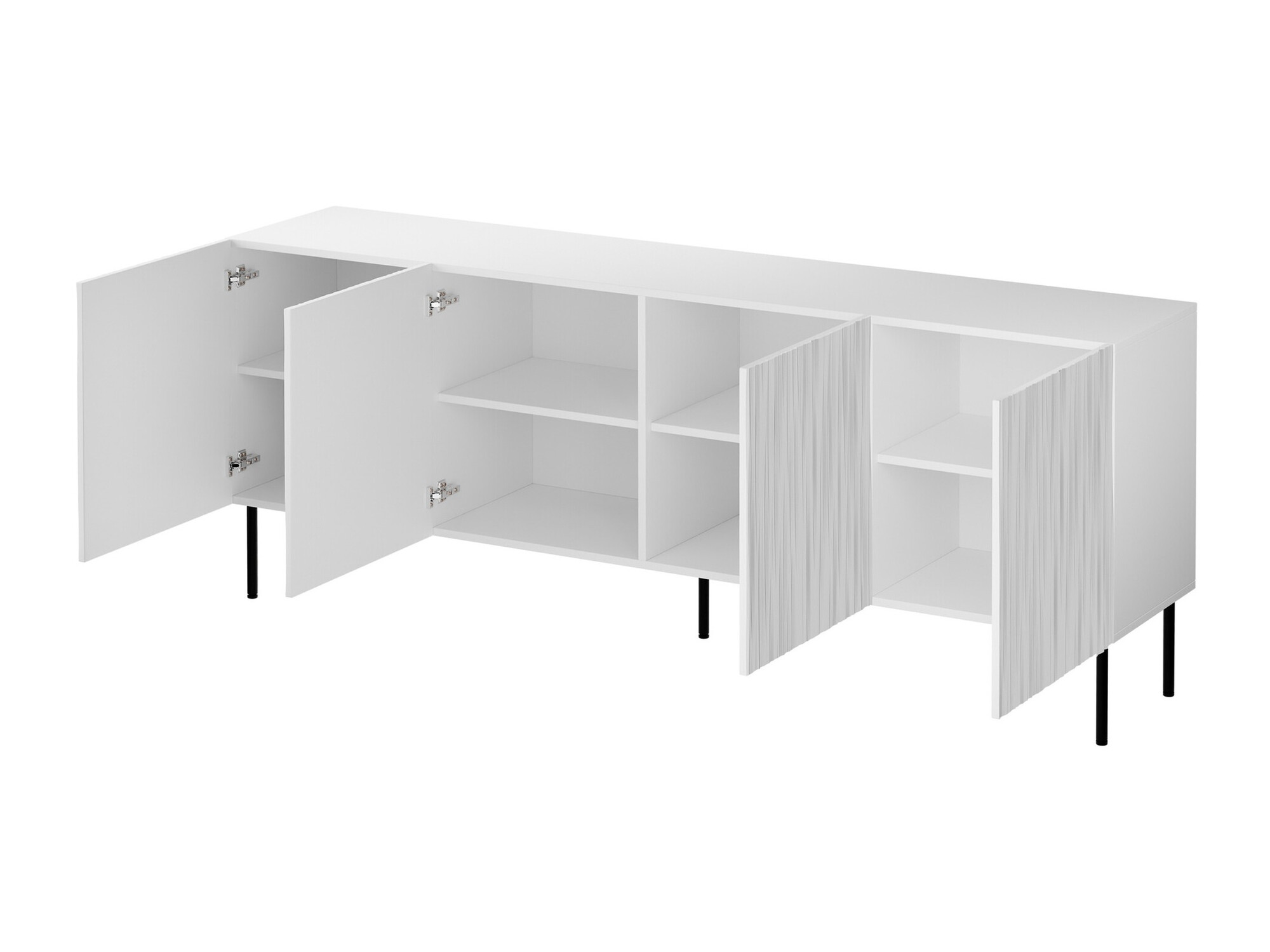 Dressoir Lorelbo 101 (Wit + Zwart)