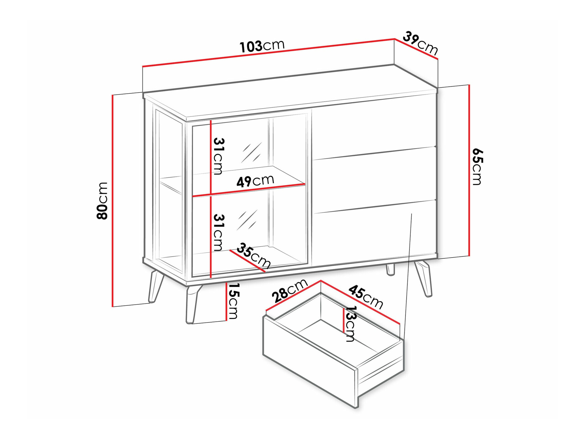 Ladekast Salcira 100