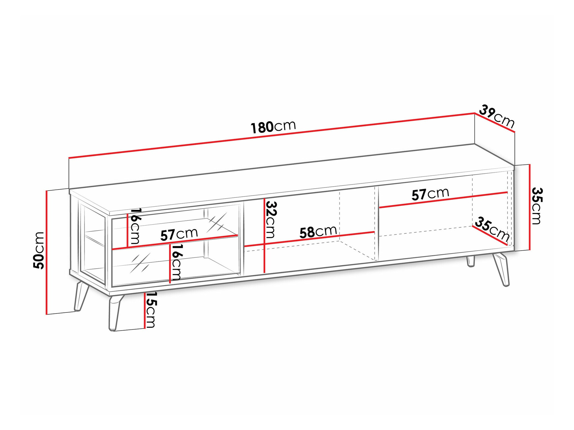 TV-meubel Salcira 103