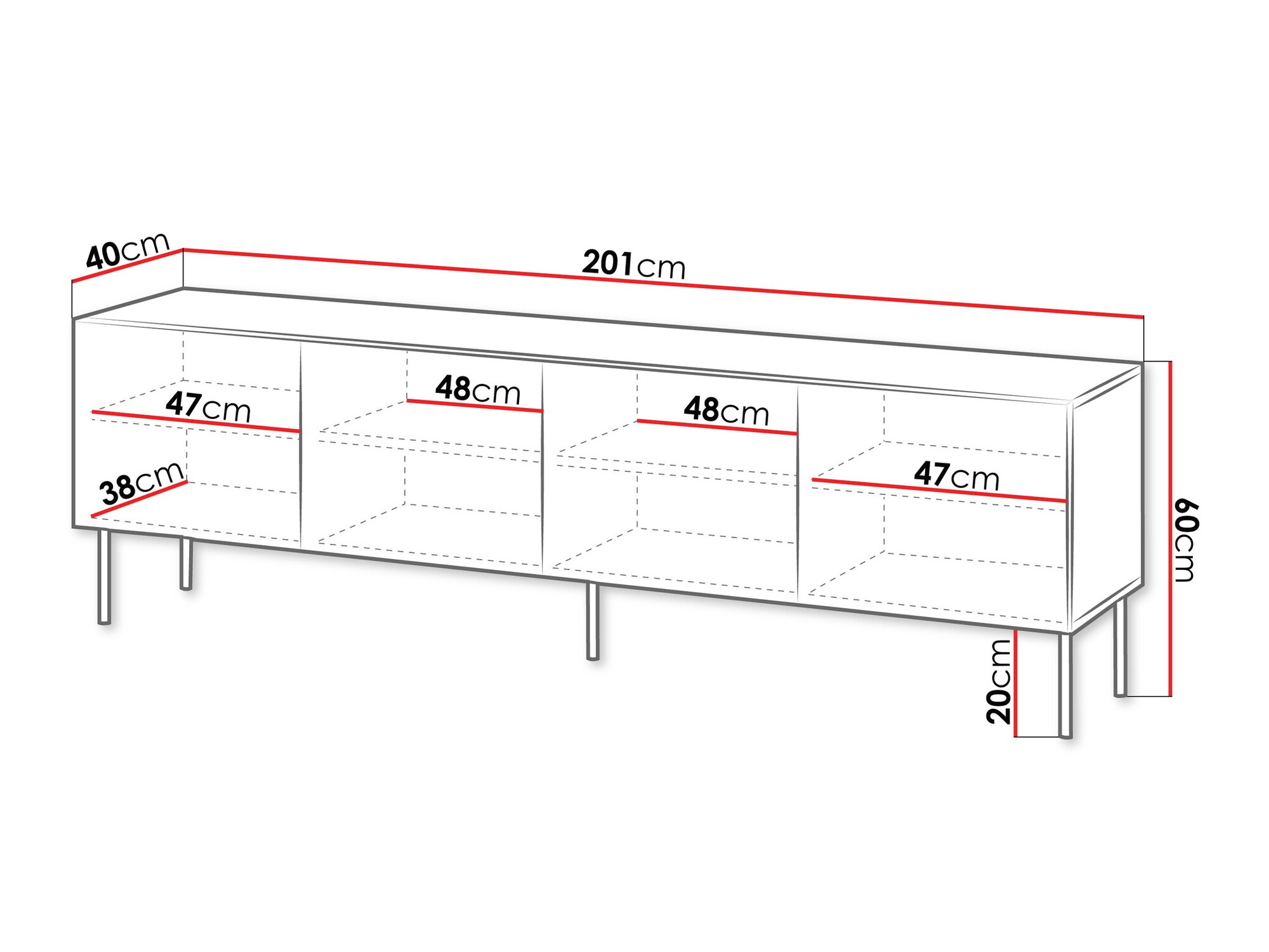 TV-meubel Tolfelo 103 (Beige)