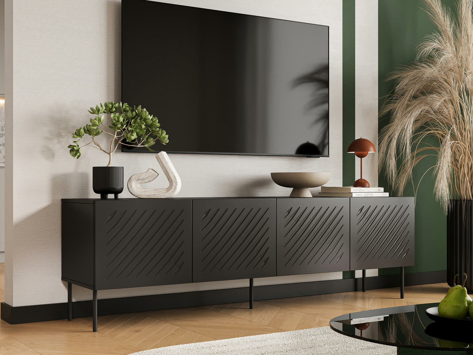TV-meubel Tolfelo 103 (Zwart)
