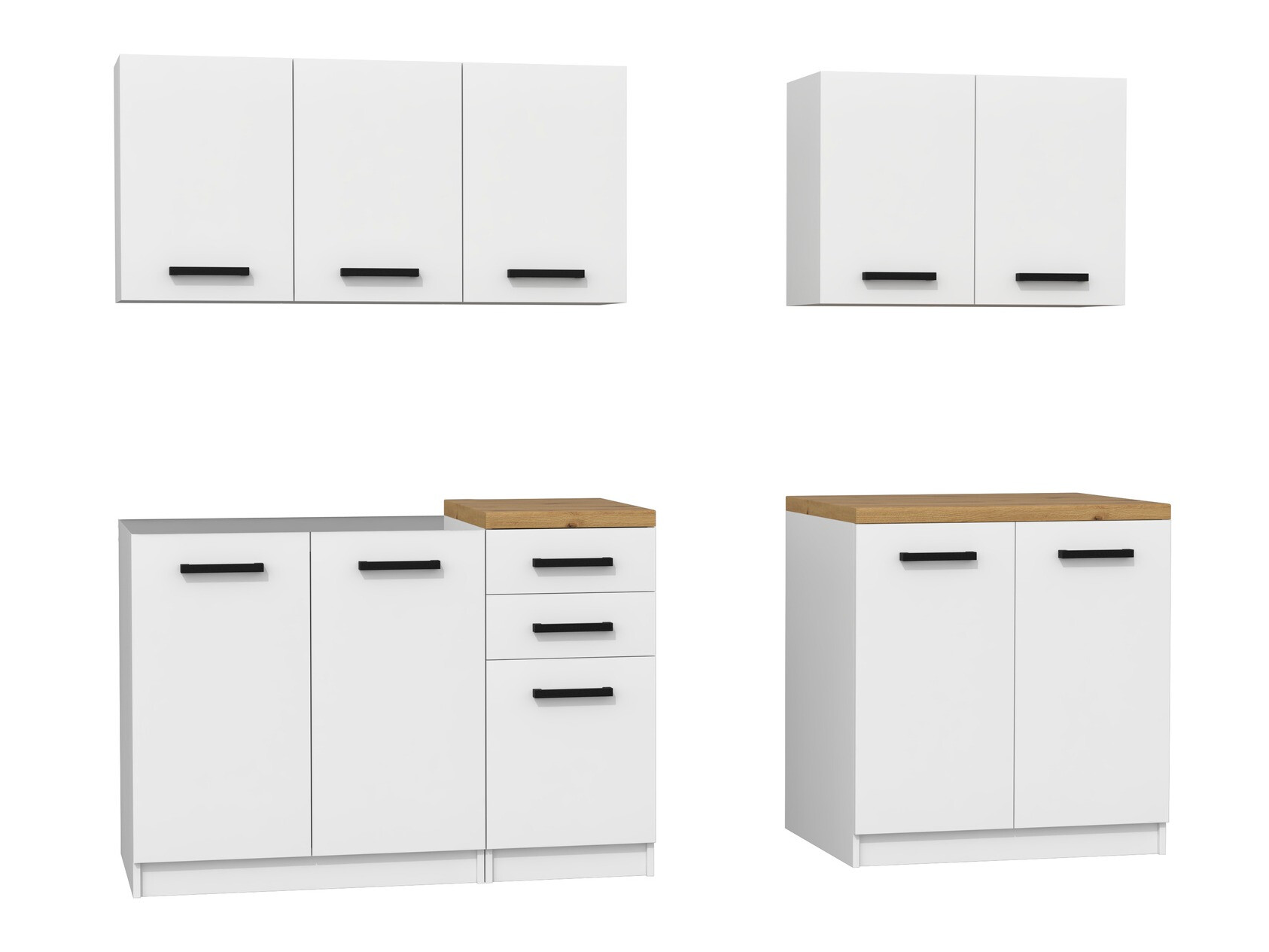 Keukenset Mandeville 240 (Mat wit)