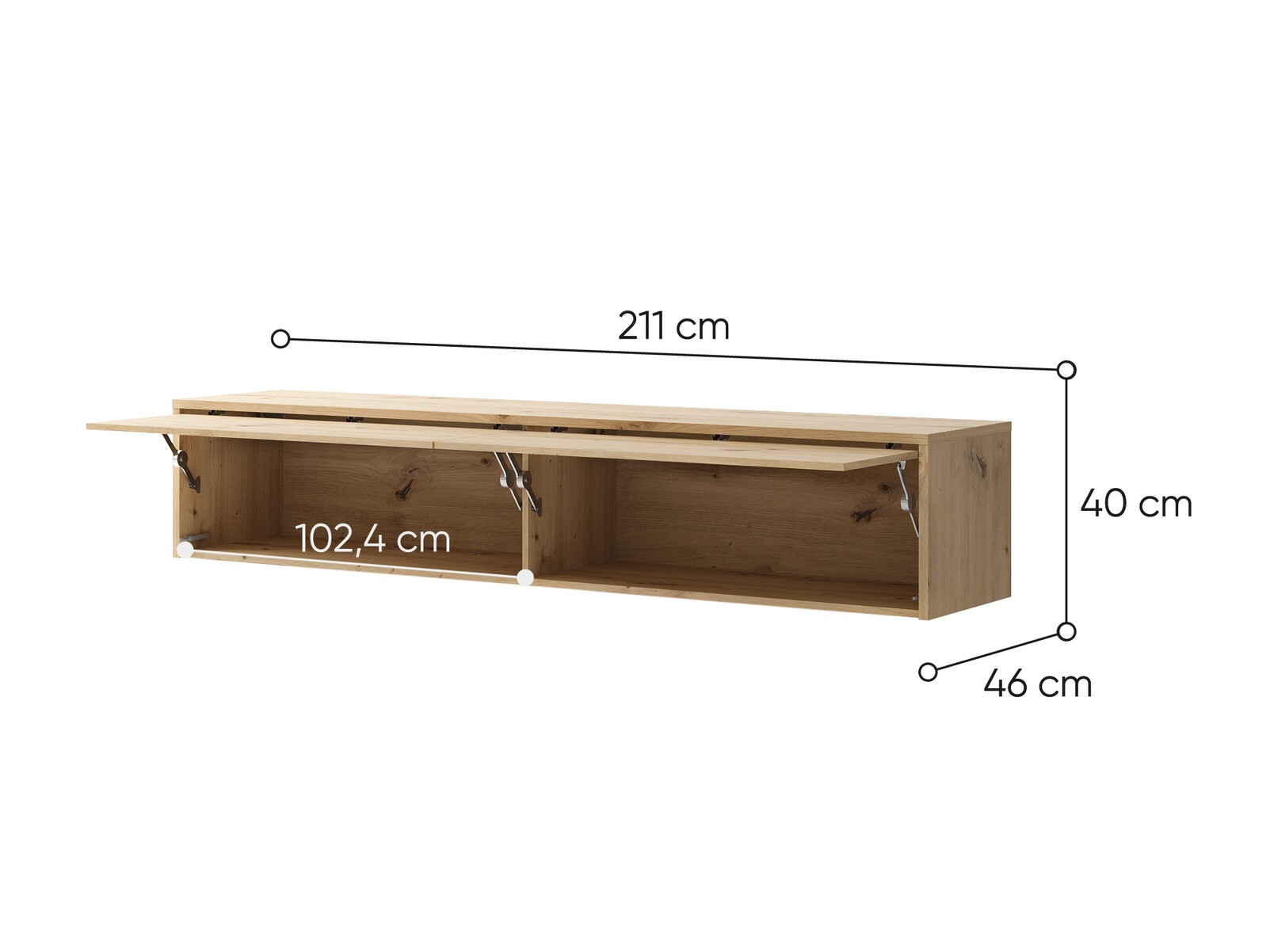 Wandkast Concept Pro Lenart (Artisan eiken)