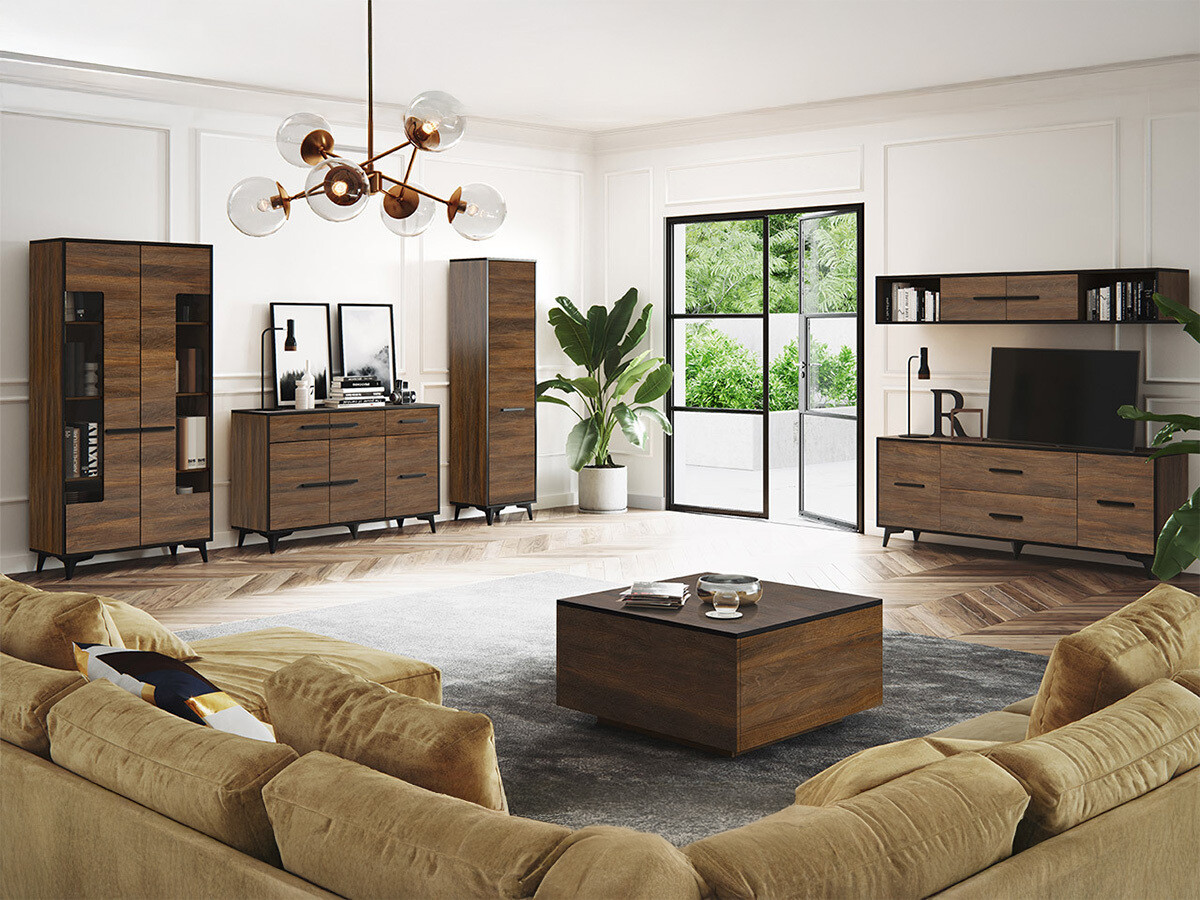 Woonkamerset Avimora 112 (Notenhout)