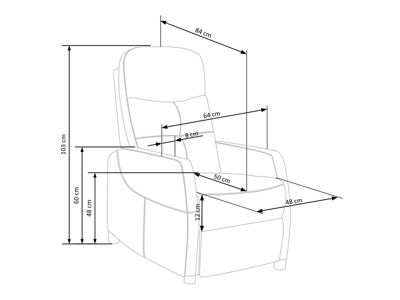 Relaxfauteuil Houston 992 (Oranje)