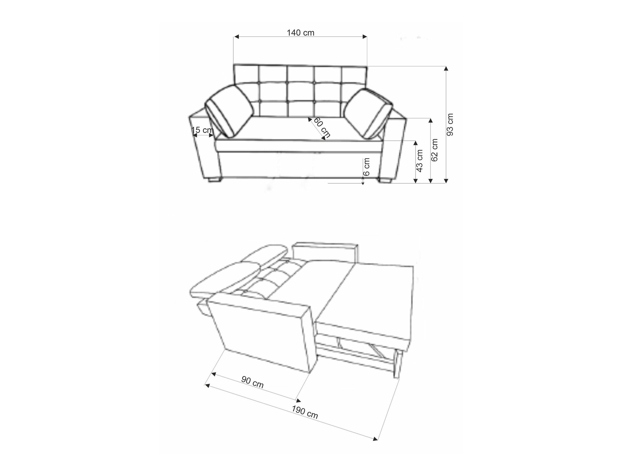 Slaapbank Houston 1847 (Beige)