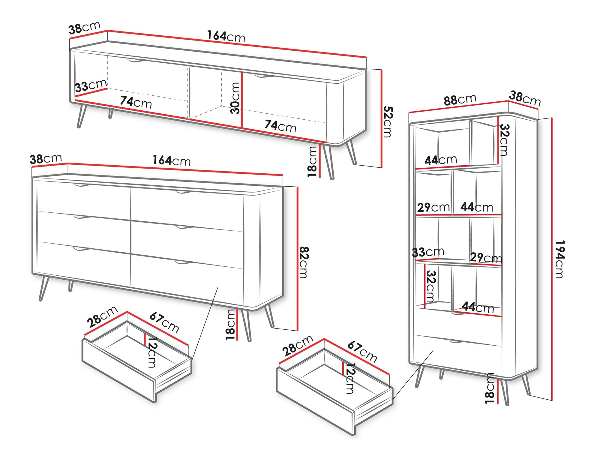 Woonkamerset Versoe 109 (Beige)