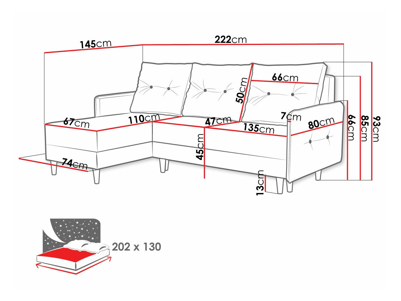 Hoekbank Muncie 101 (Lux 29)