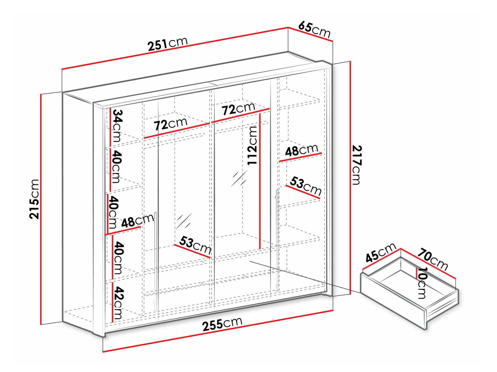 Kledingkast Honolulu 240