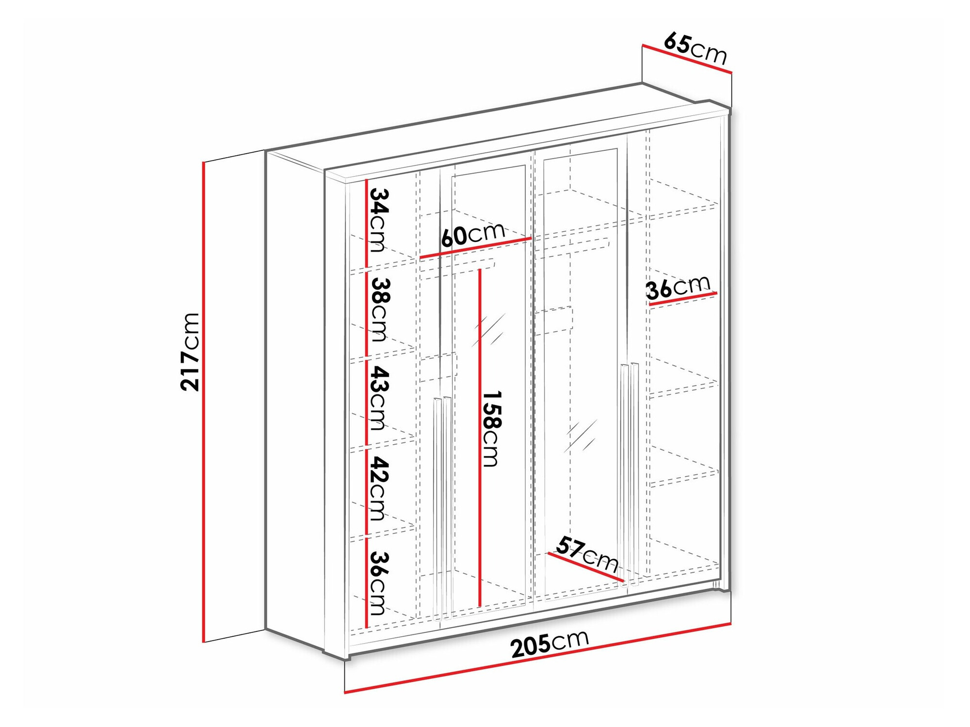 Kledingkast Honolulu 242
