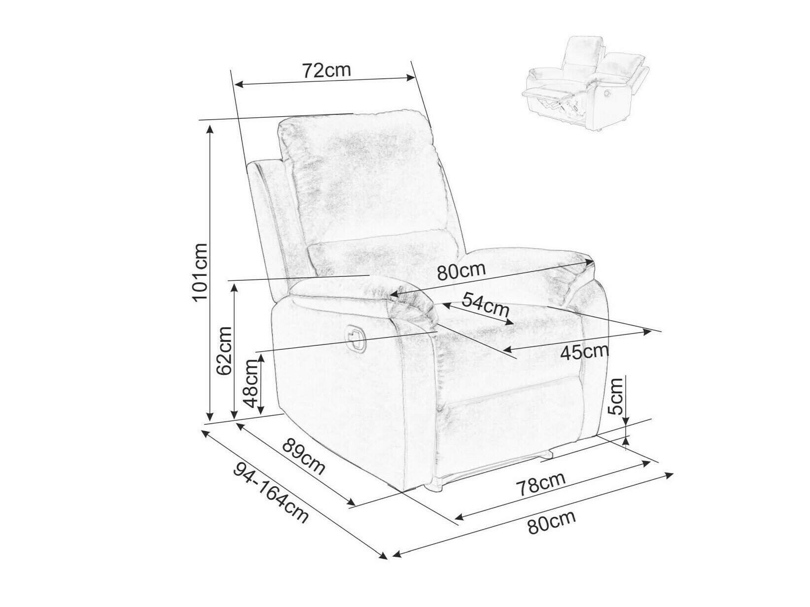 Relaxfauteuil Detroit 553