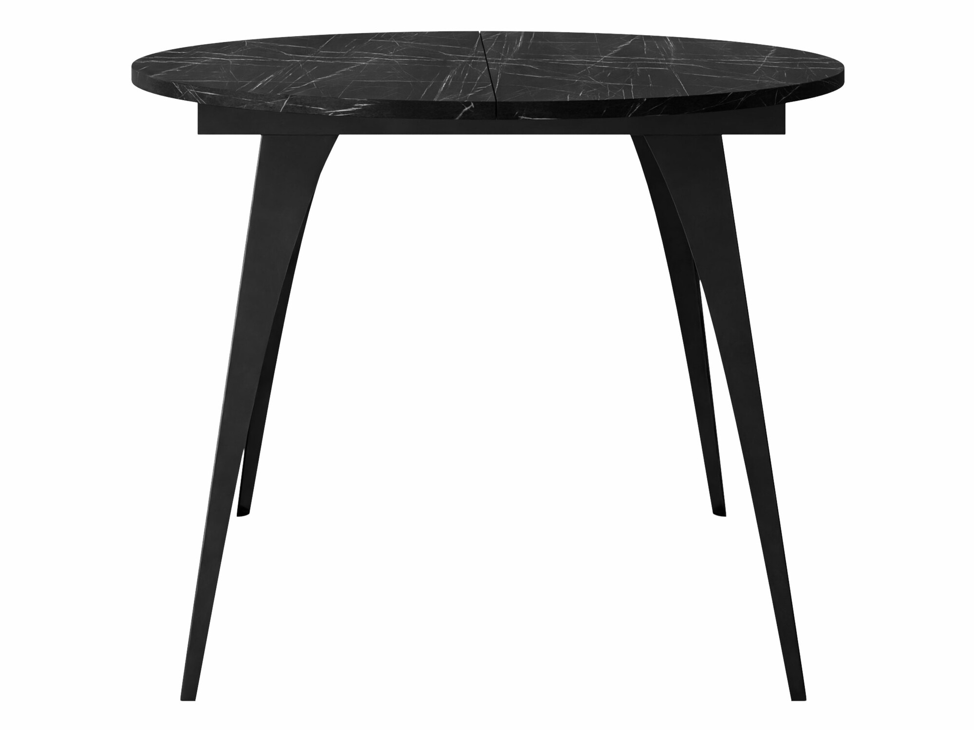 Tafel Oswego 132 (Zwart marmer)