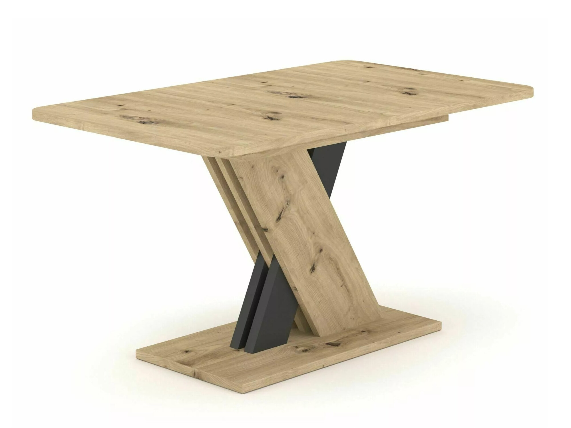 Tafel Detroit 568 (Artisan eiken + Antraciet)