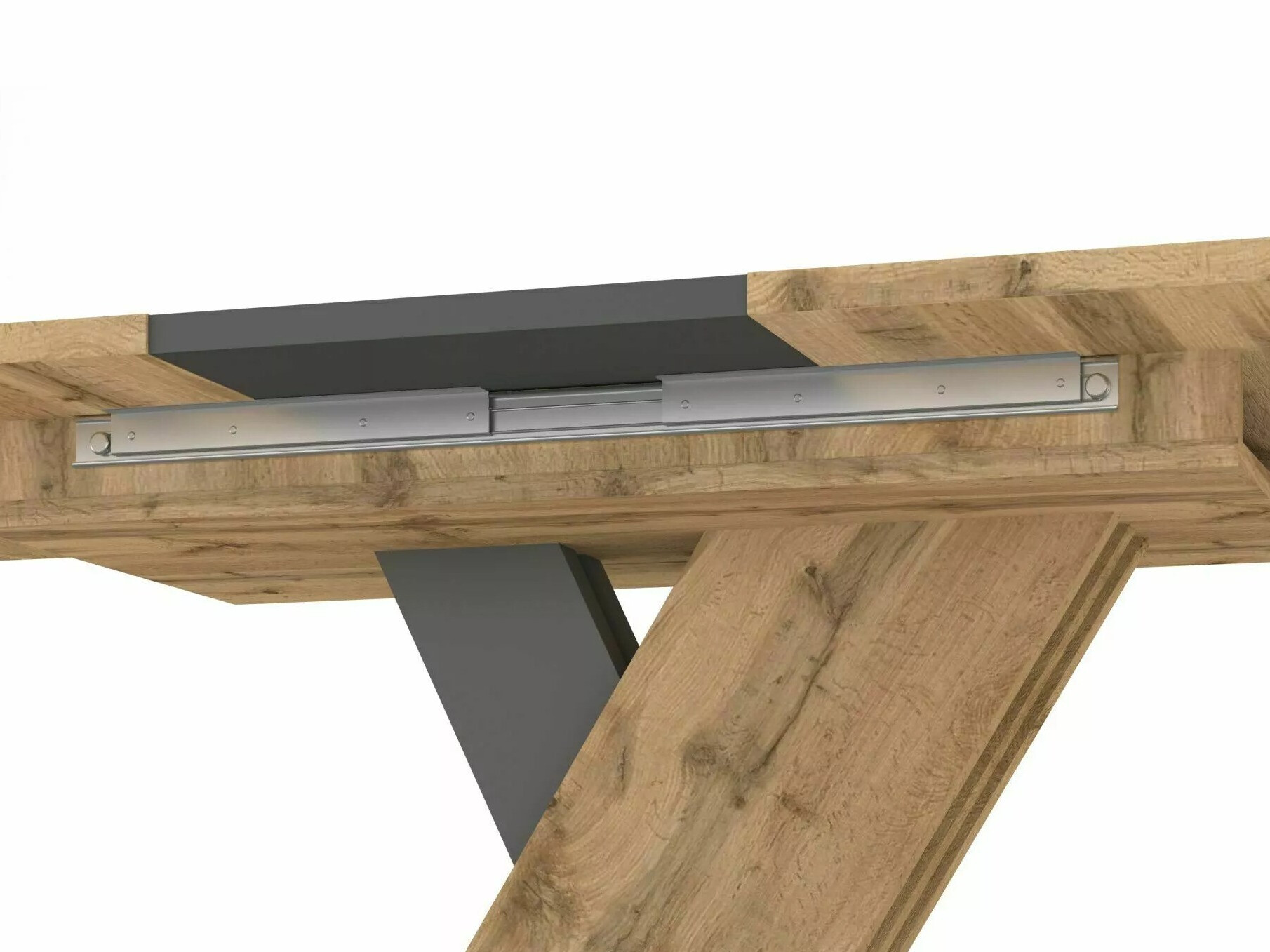 Tafel Detroit 568 (Artisan eiken + Antraciet)