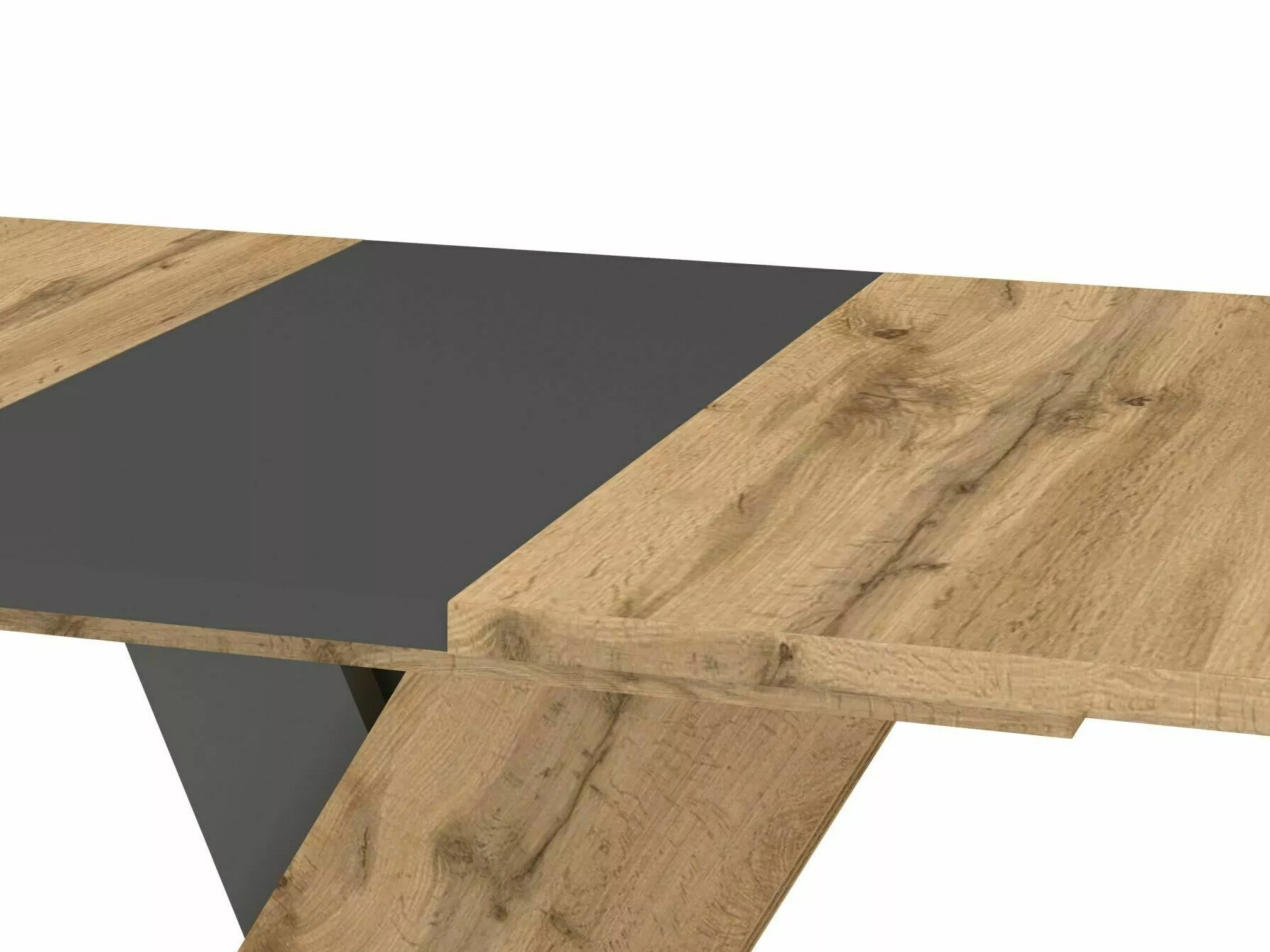 Tafel Detroit 568 (Artisan eiken + Antraciet)