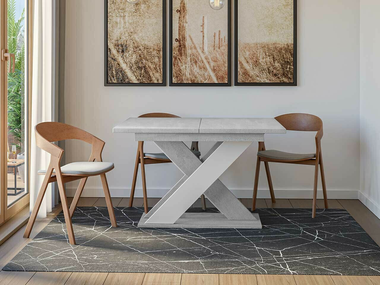 Tafel Goodyear 117 (Grijs + Wit)