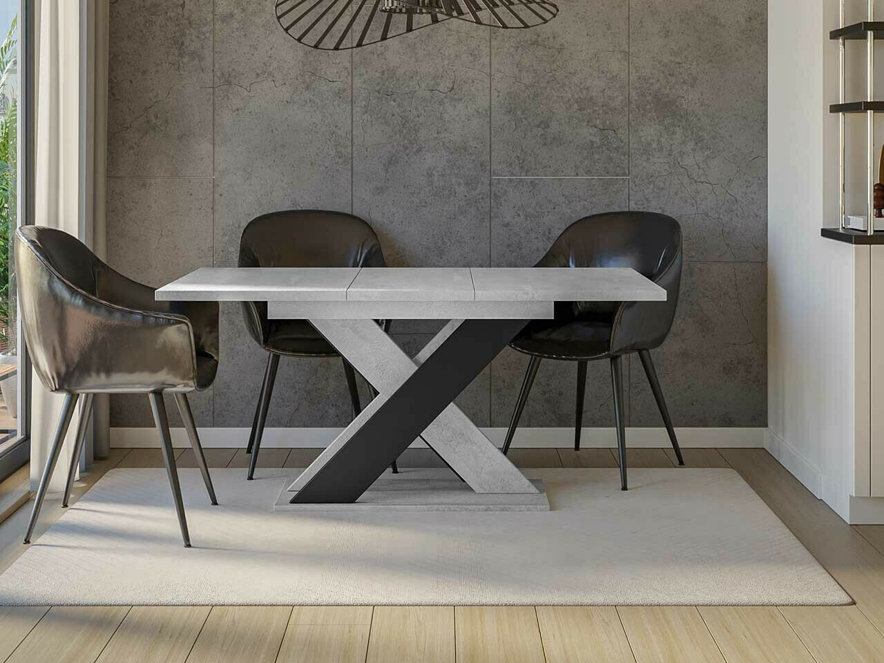 Tafel Goodyear 117 (Grijs + Zwart)