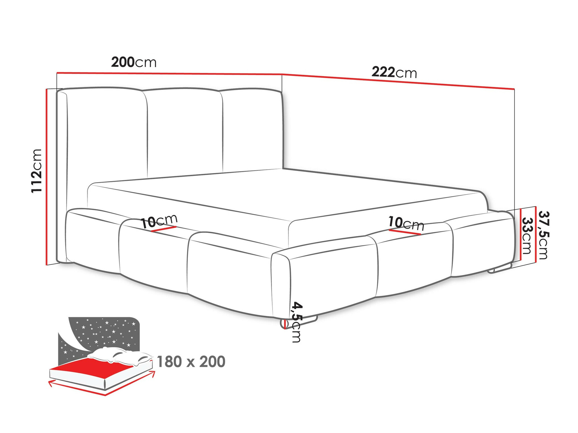 Bed Comfivo 383 (Kronos 19)