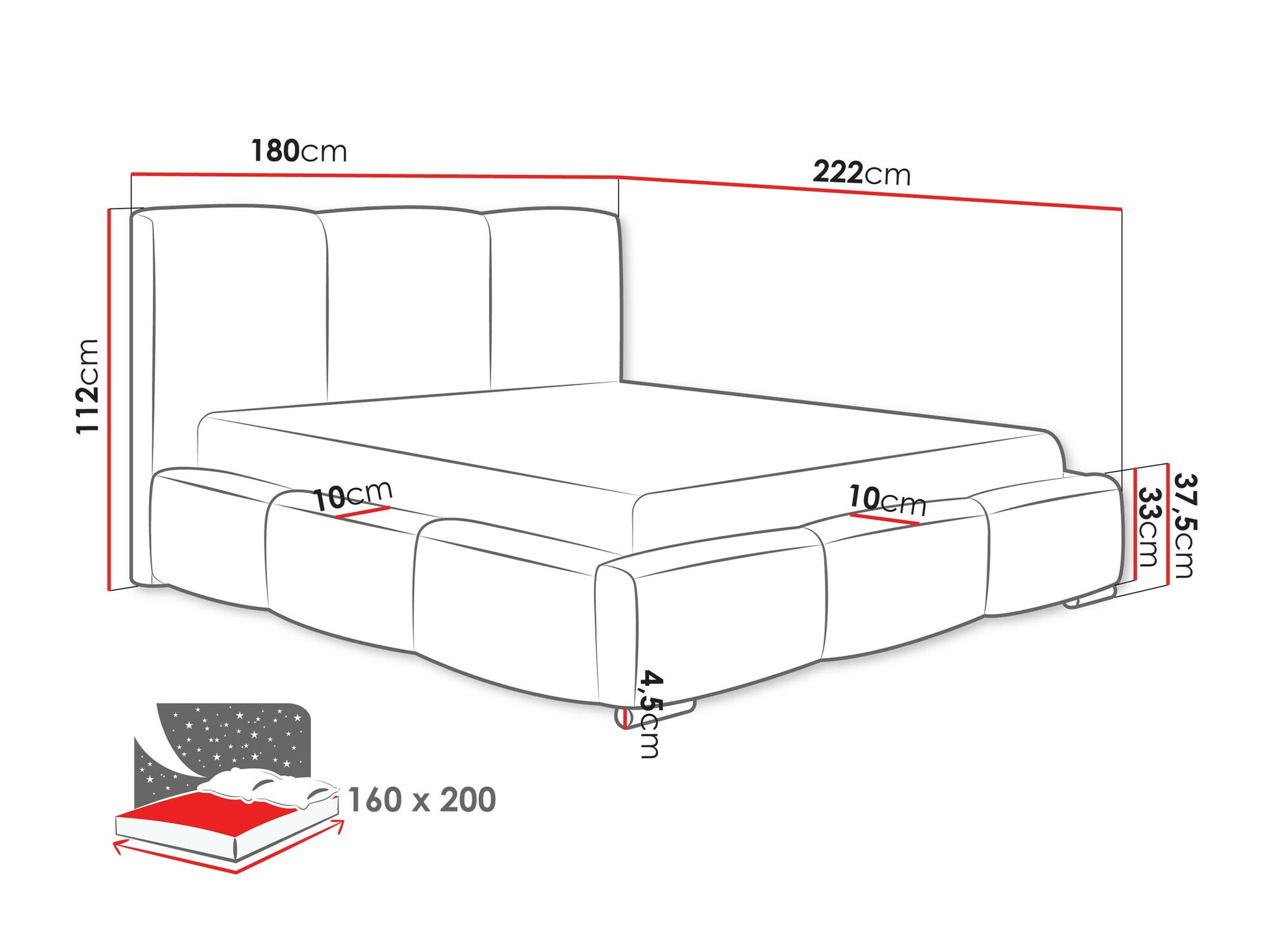 Bed Comfivo 383 (Paros 02)
