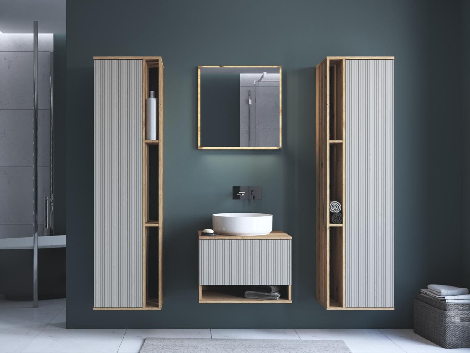 Hangend badkamermeubel voor wastafel Romleve 101